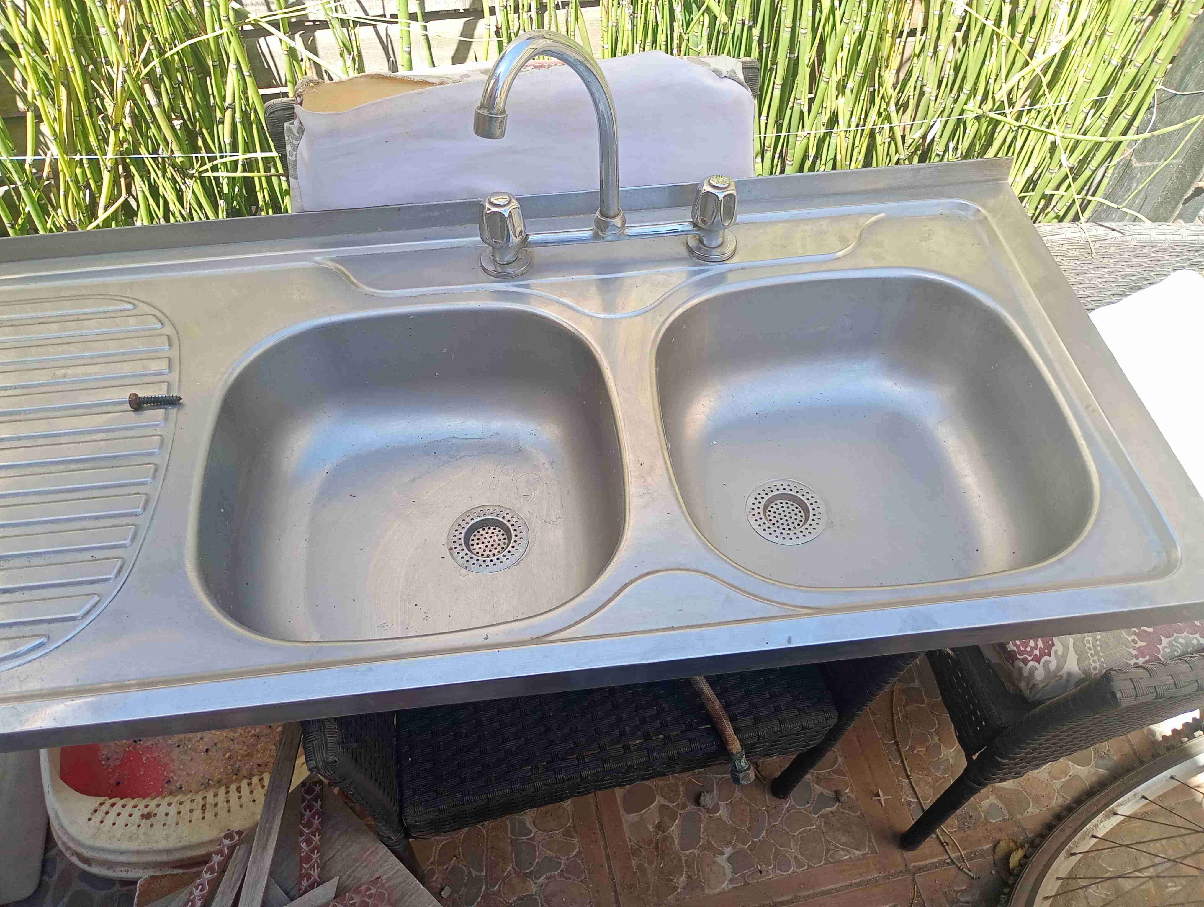 Mueble de cocina verde usado - miniatura 4