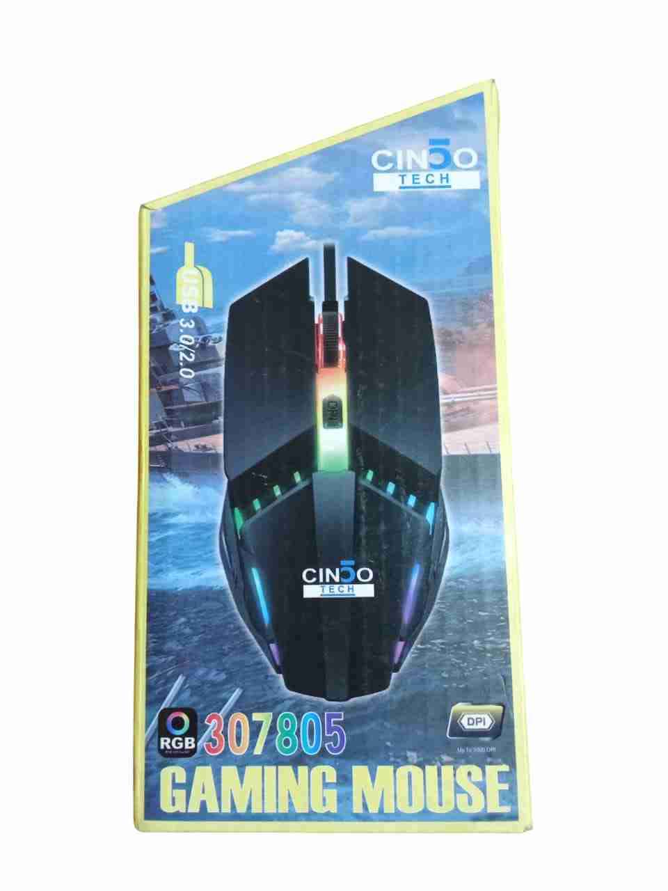 Mouse gamer CIN5O TECH RGB