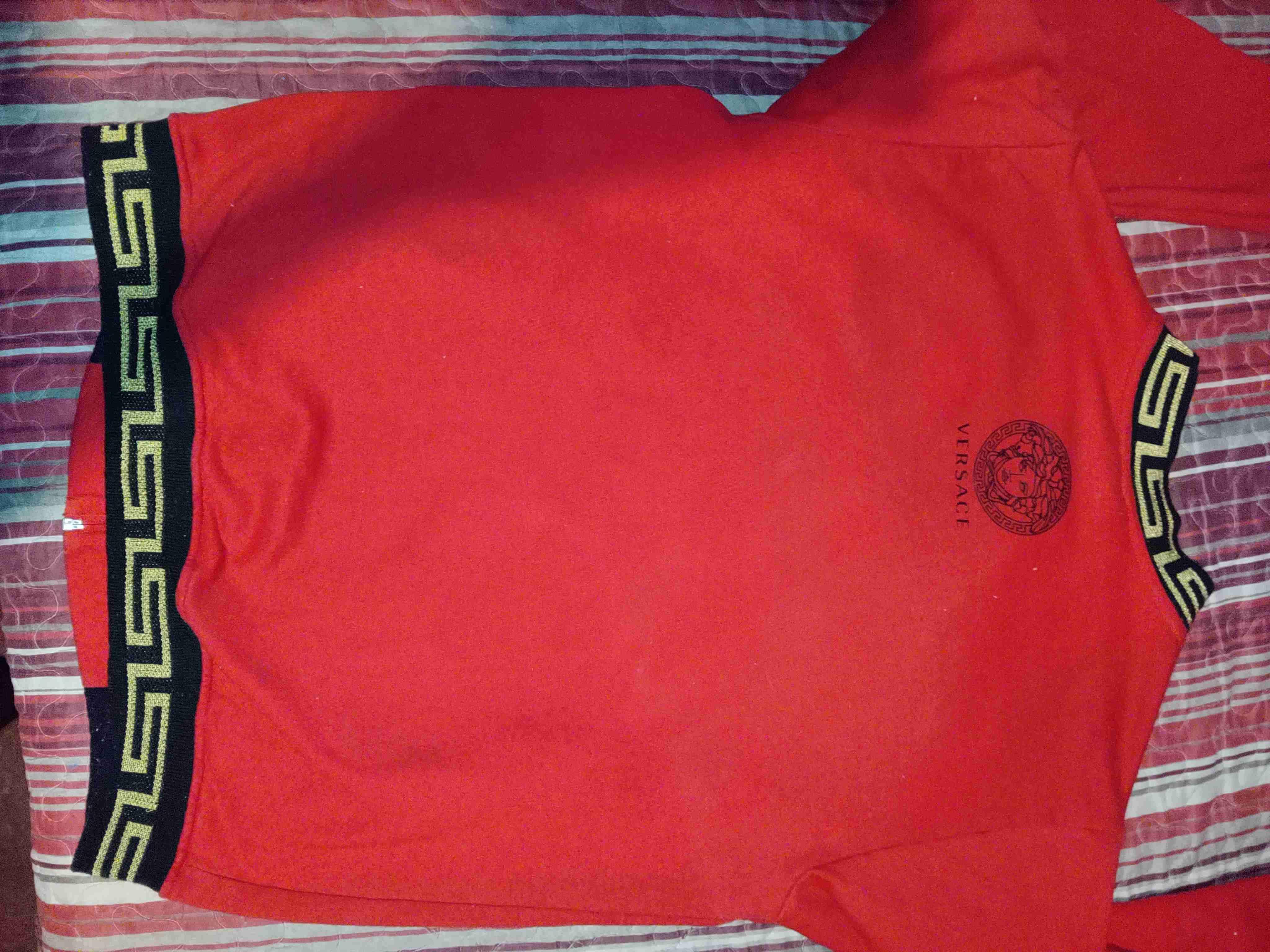 Chaqueta roja Versace con patrón - miniatura 2