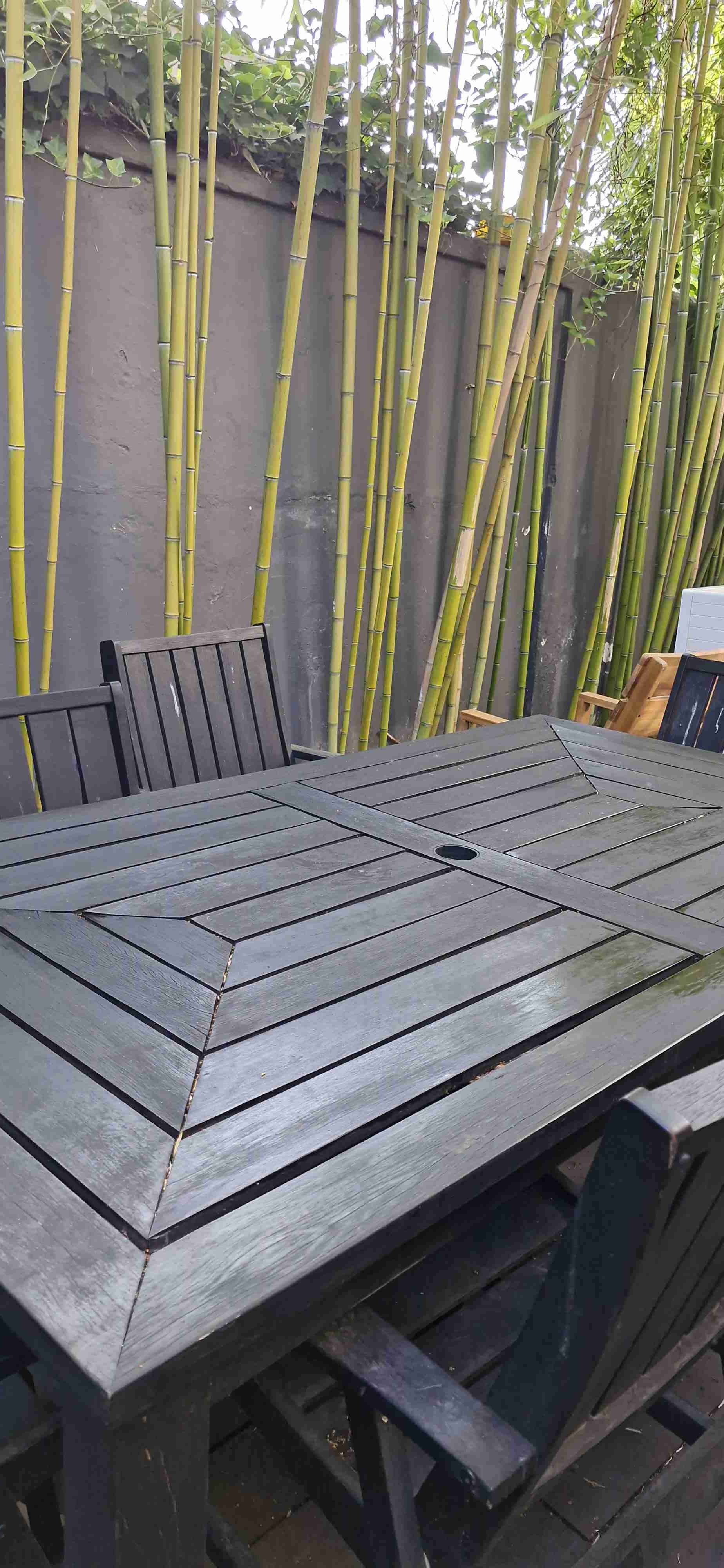 Juego comedor exterior con sillas - miniatura 2