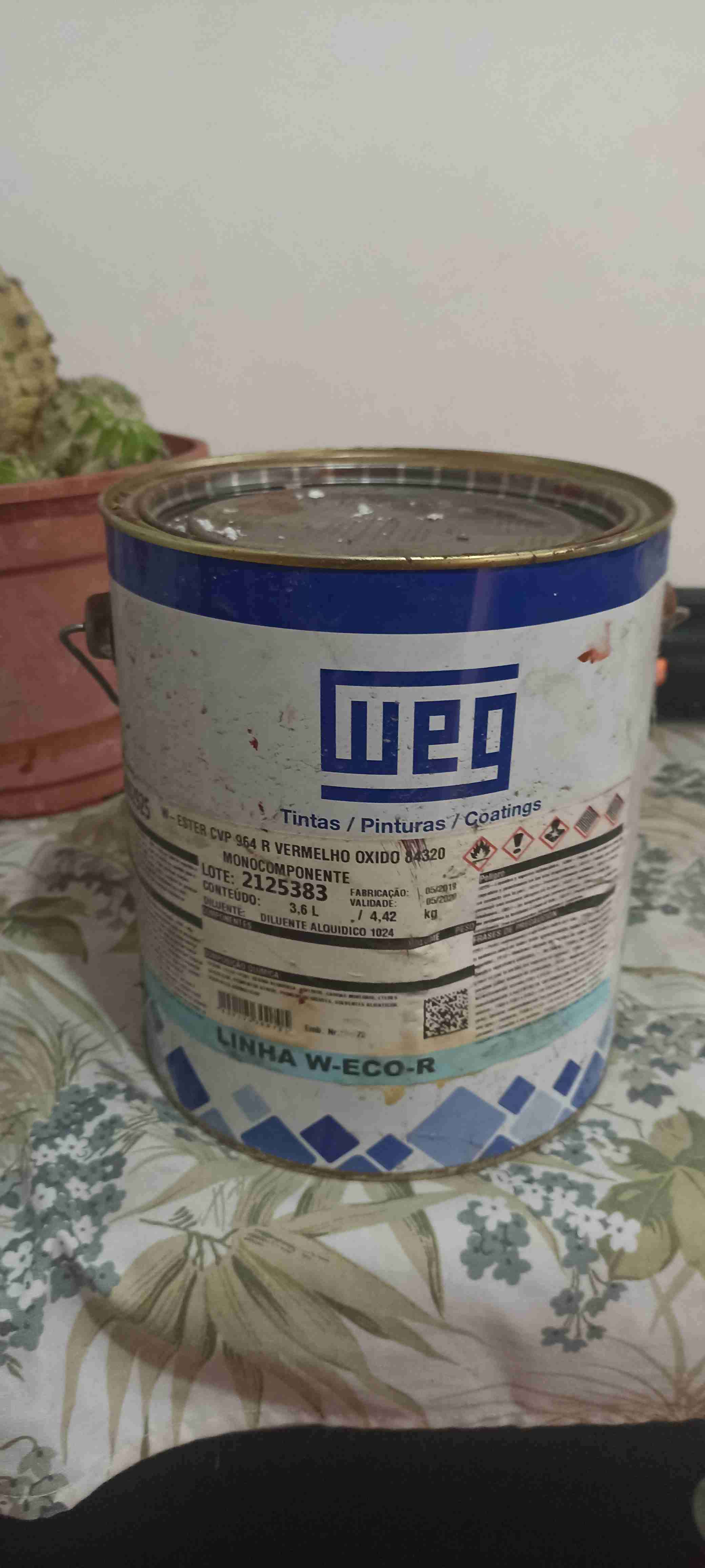 Pintura WEG rojo óxido