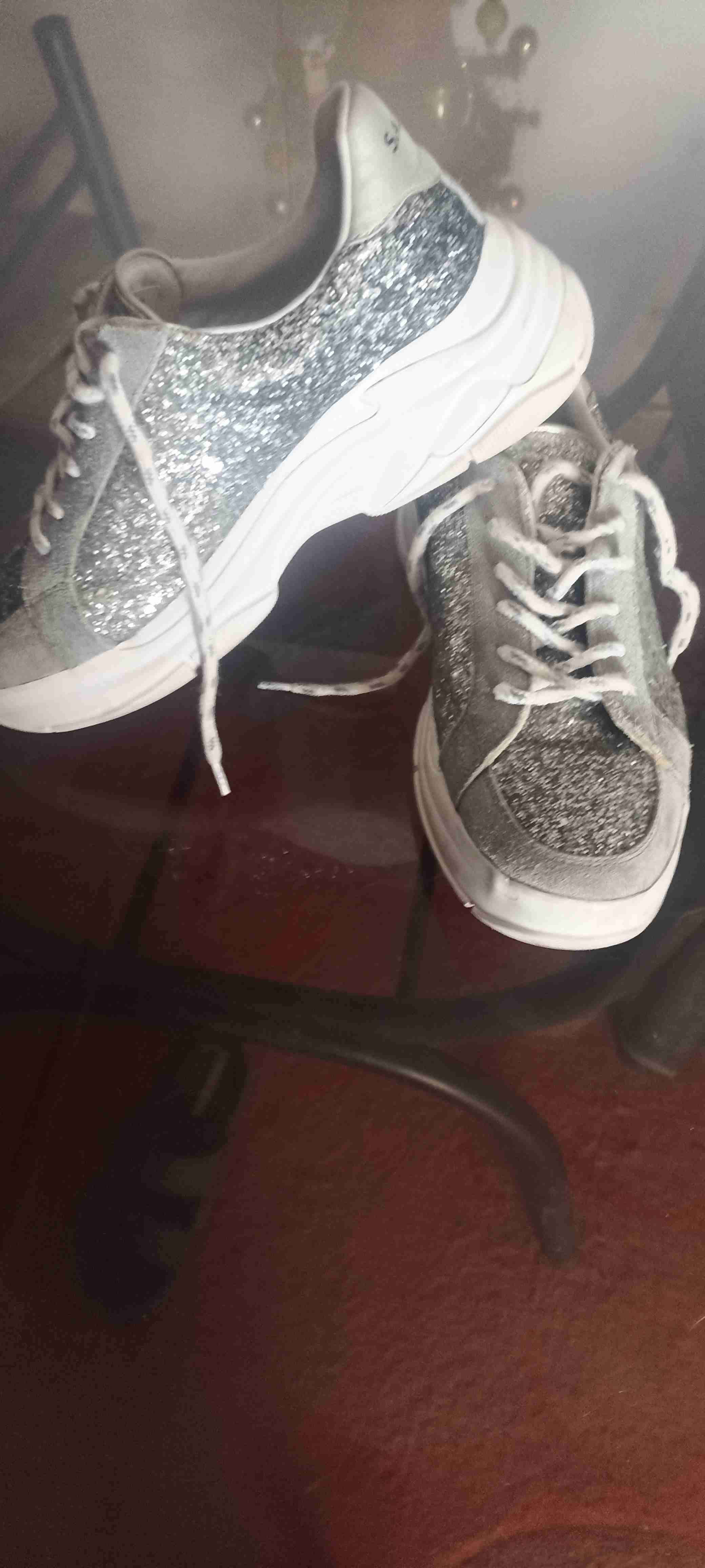 Tacones plateados Sarkany brillantes - miniatura 2