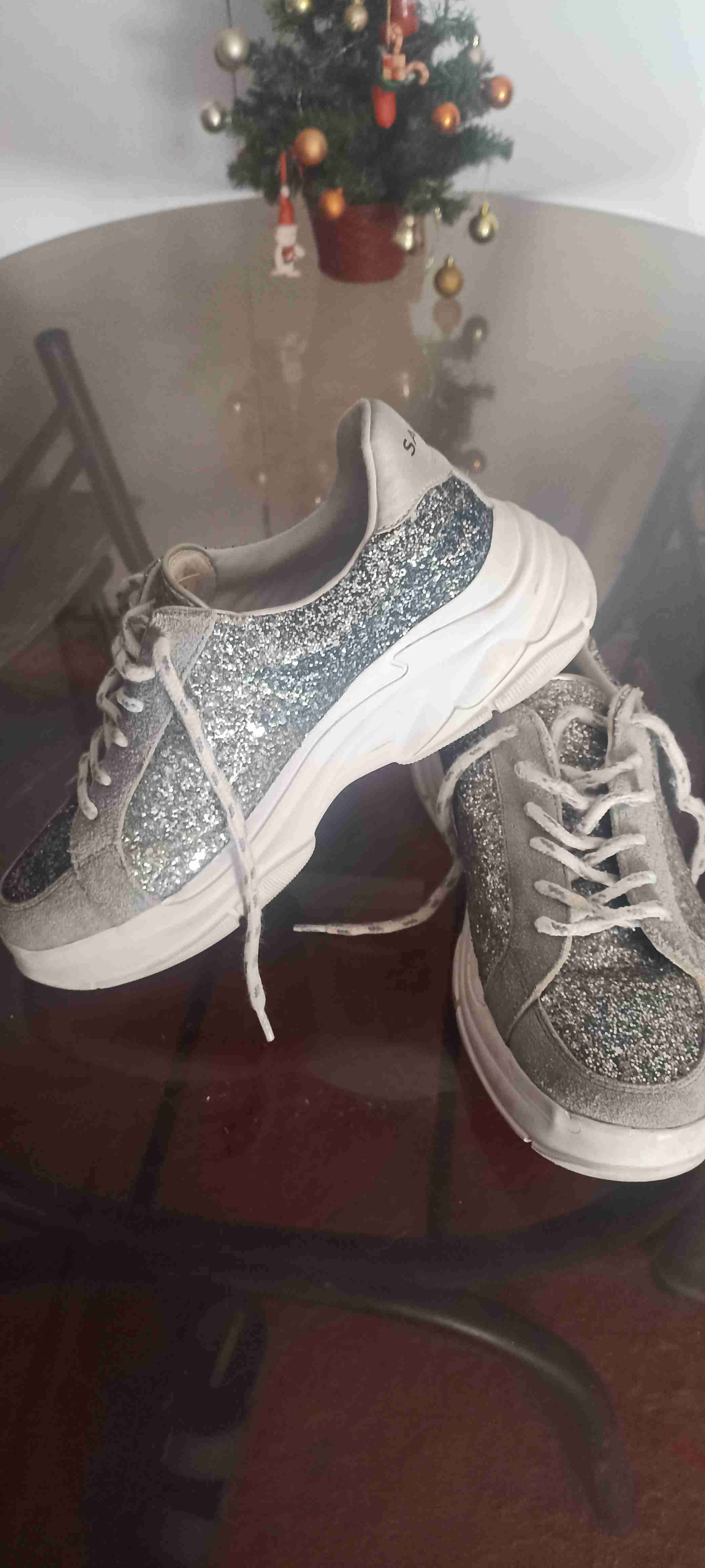 Tacones plateados Sarkany brillantes - miniatura 3