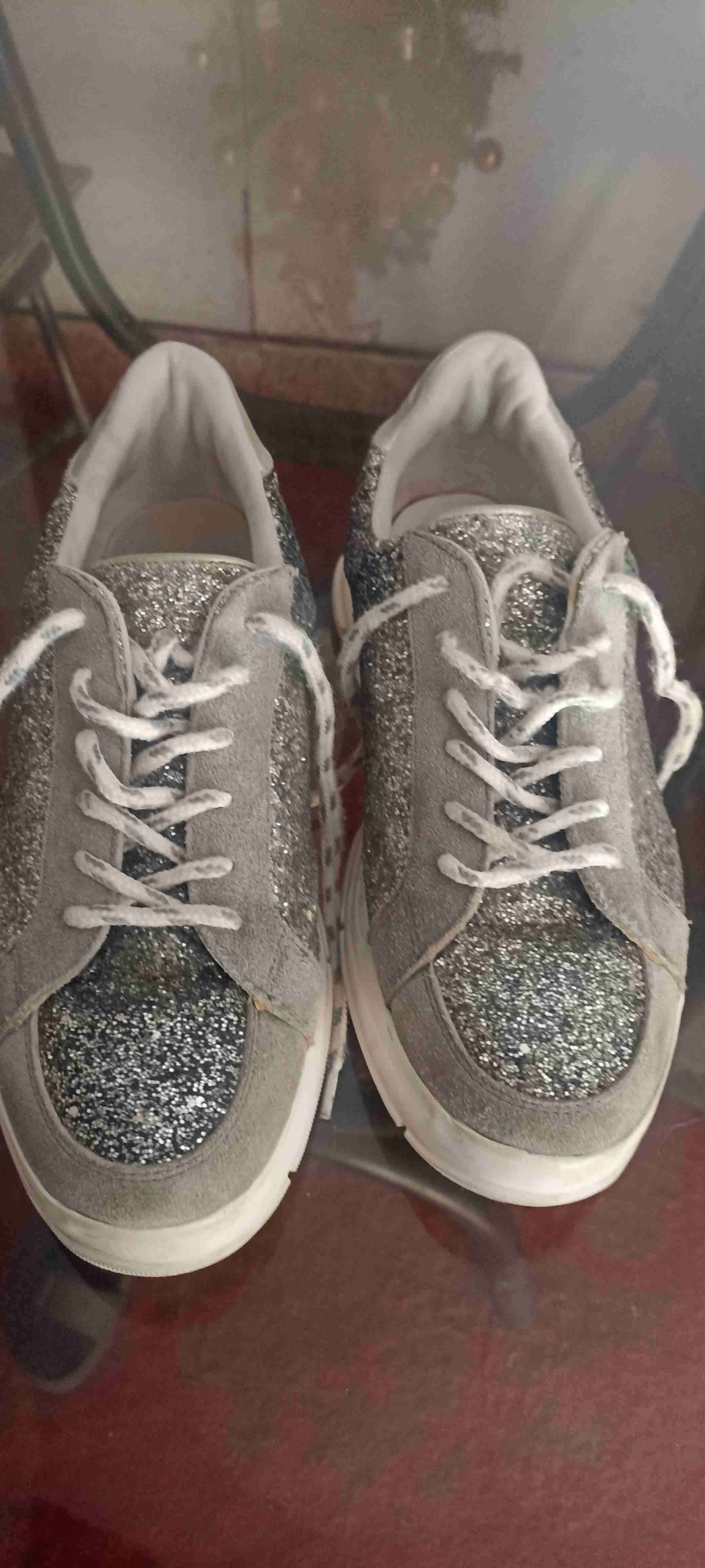 Tacones plateados Sarkany brillantes - miniatura 4