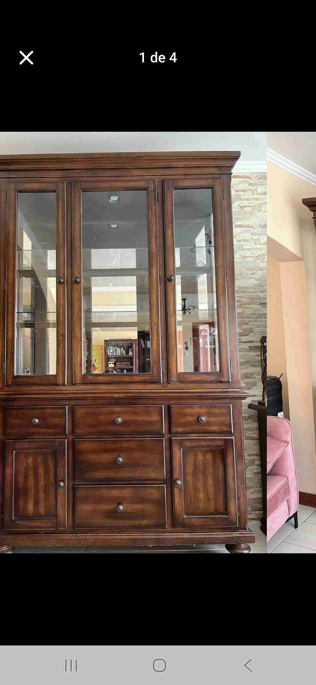 Vitrina de madera con vidrio - miniatura 2