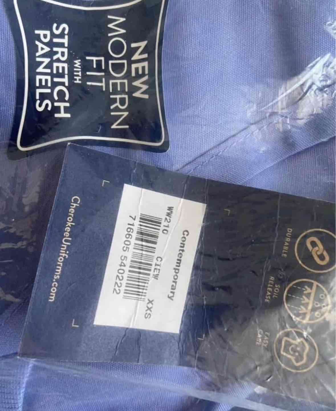 Pantalones uniforme azul claro con bolsillos - miniatura 3