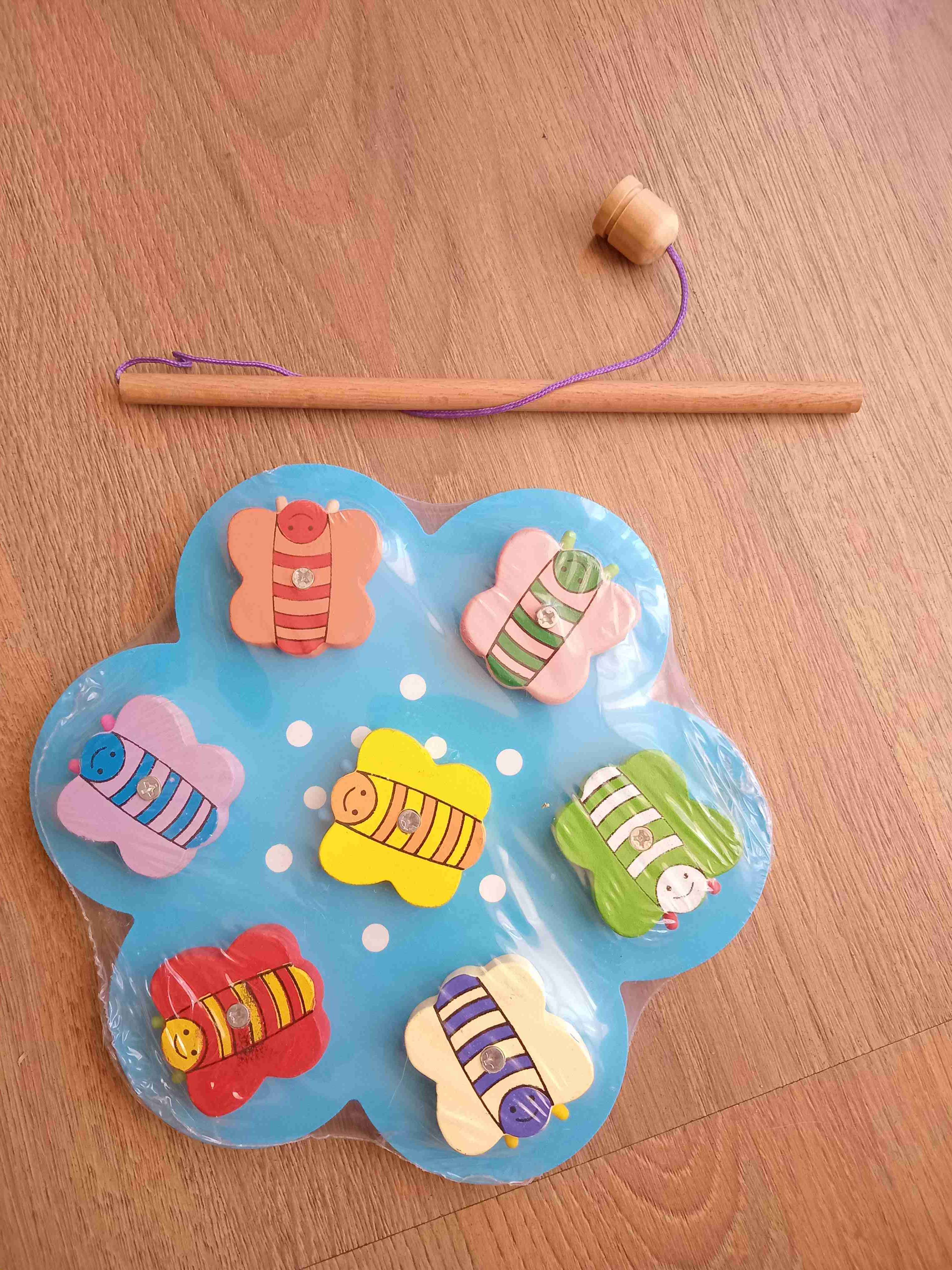 Set de pesca y rompecabezas de madera infantil - miniatura 5