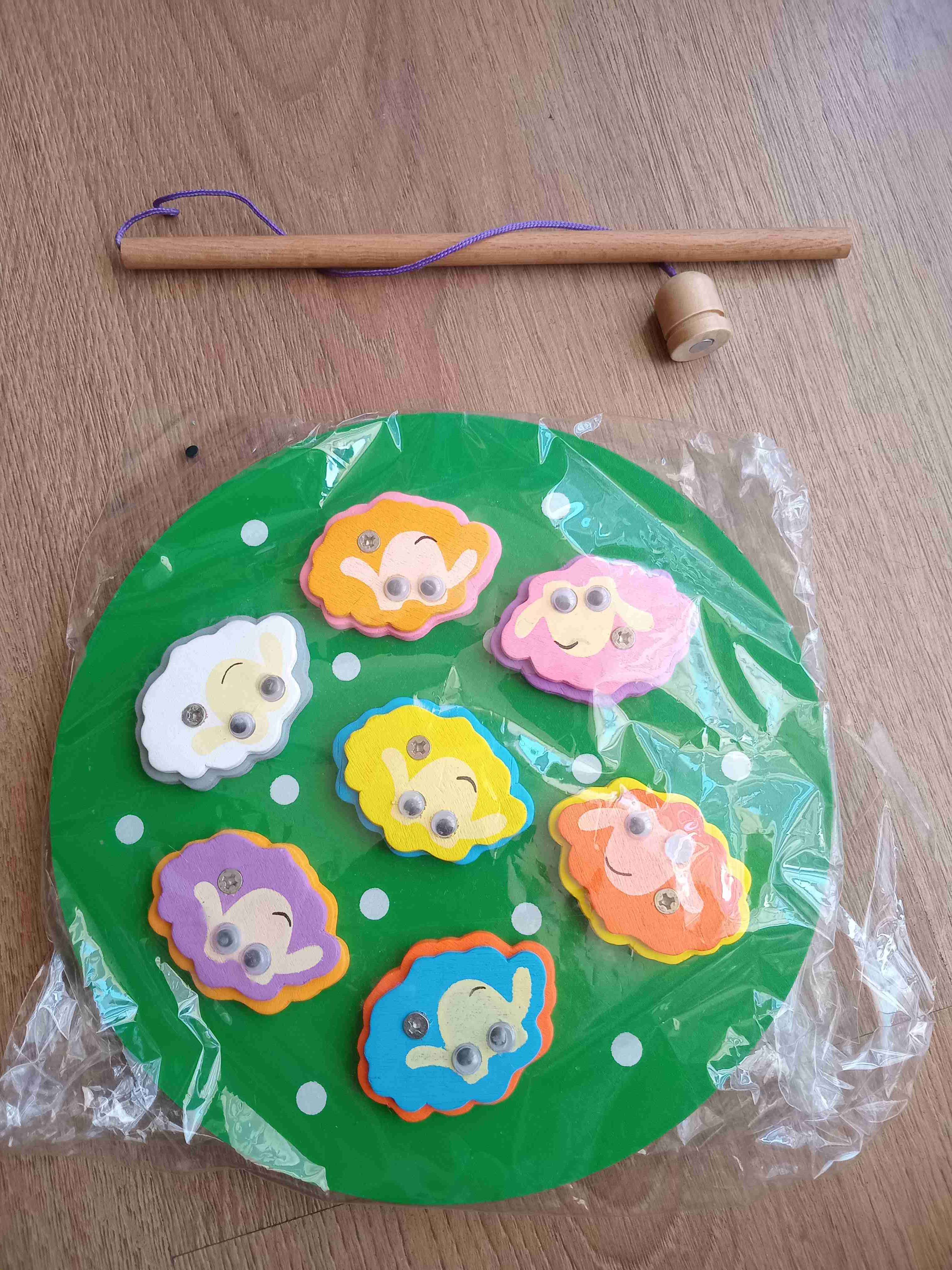 Set de pesca y rompecabezas de madera infantil - miniatura 6