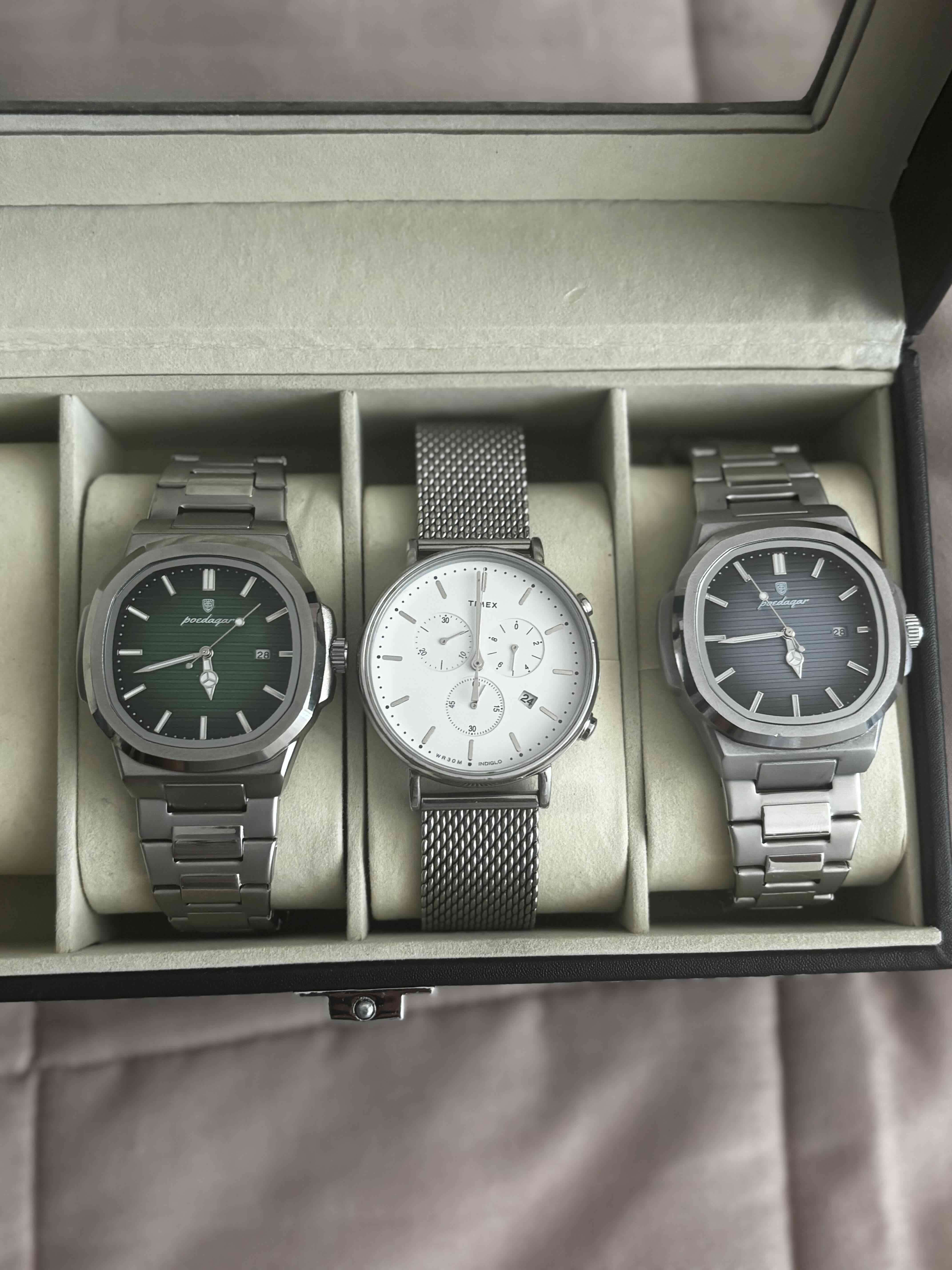 Set de relojes metálicos