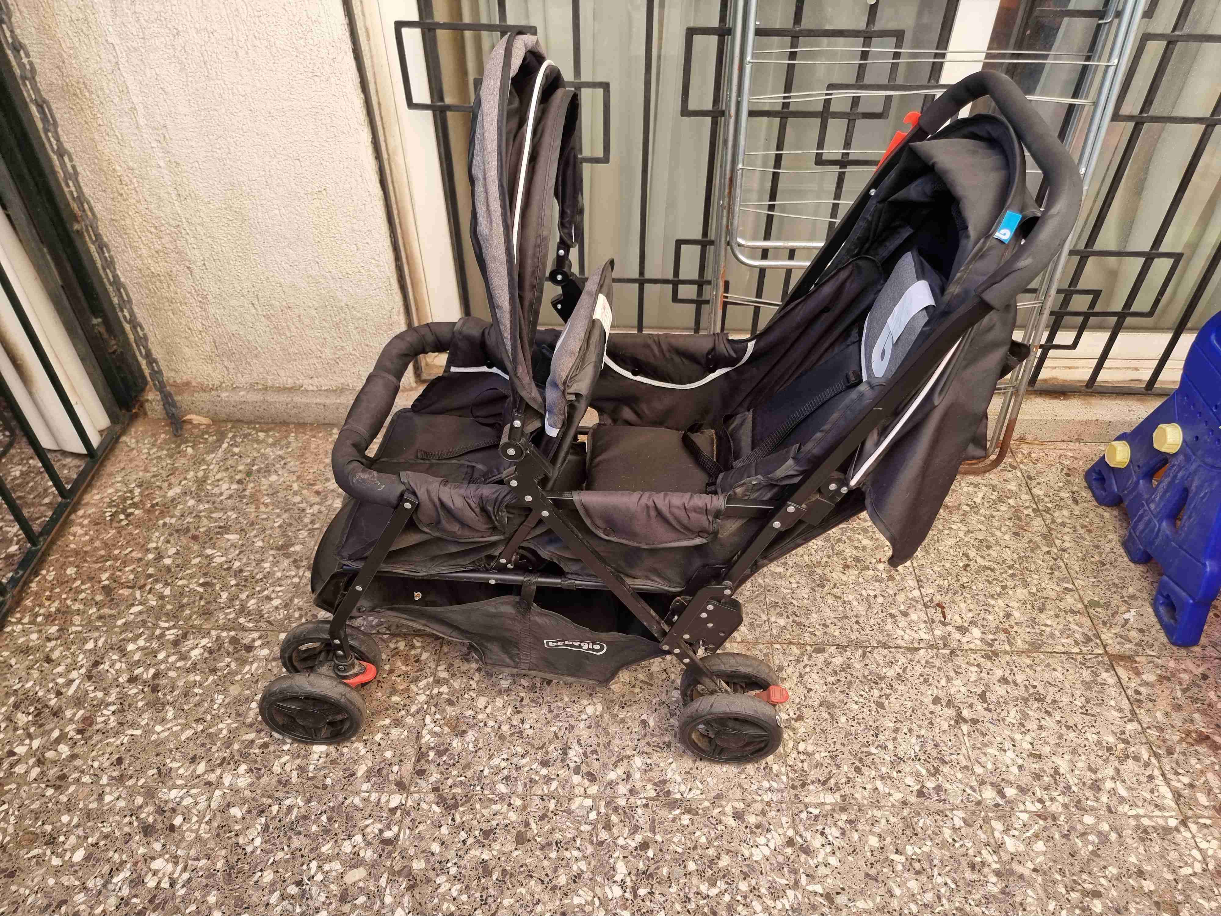 Coche doble Bebeglo negro - miniatura 2