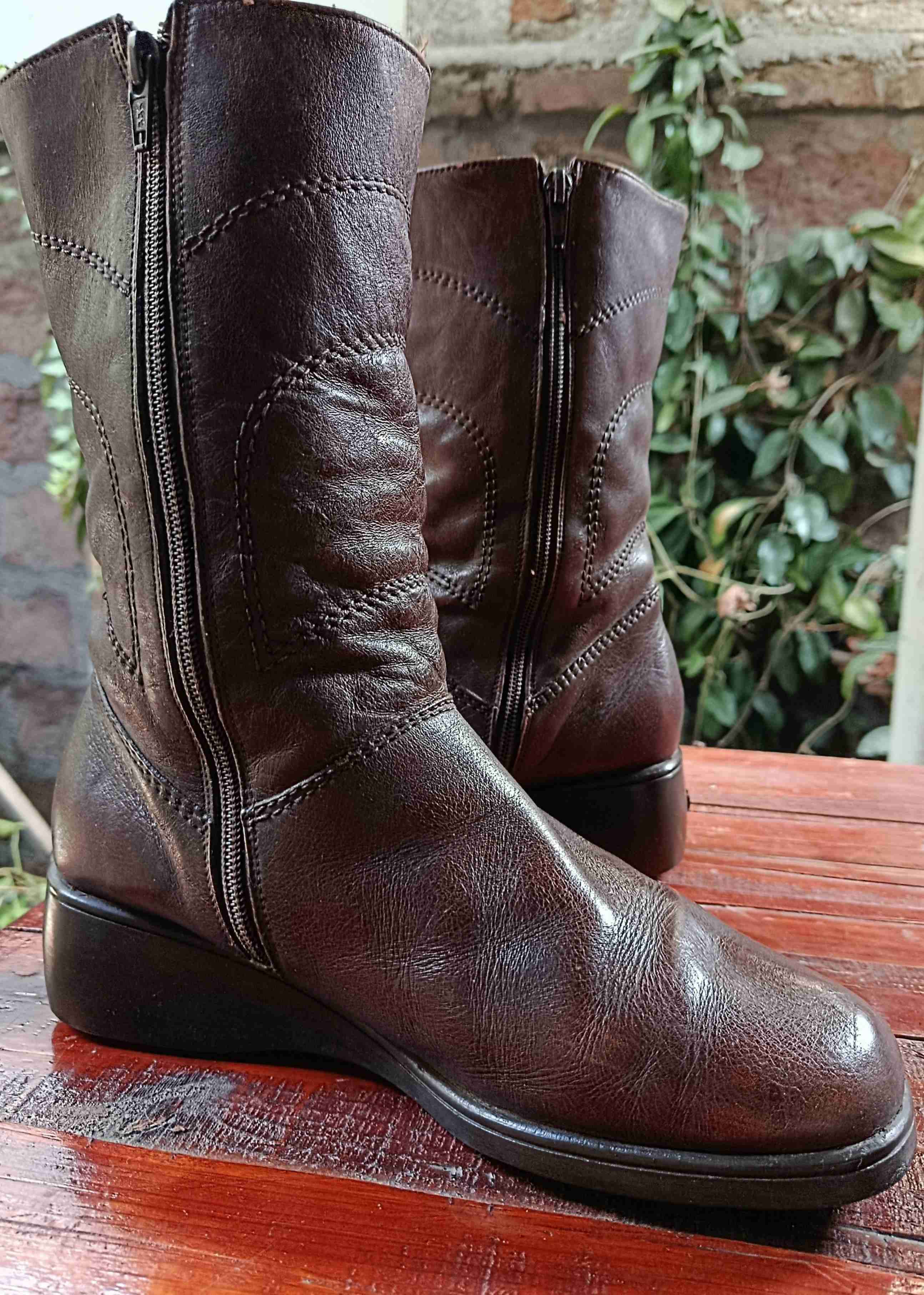 Botas cuero café N° 39 - miniatura 2