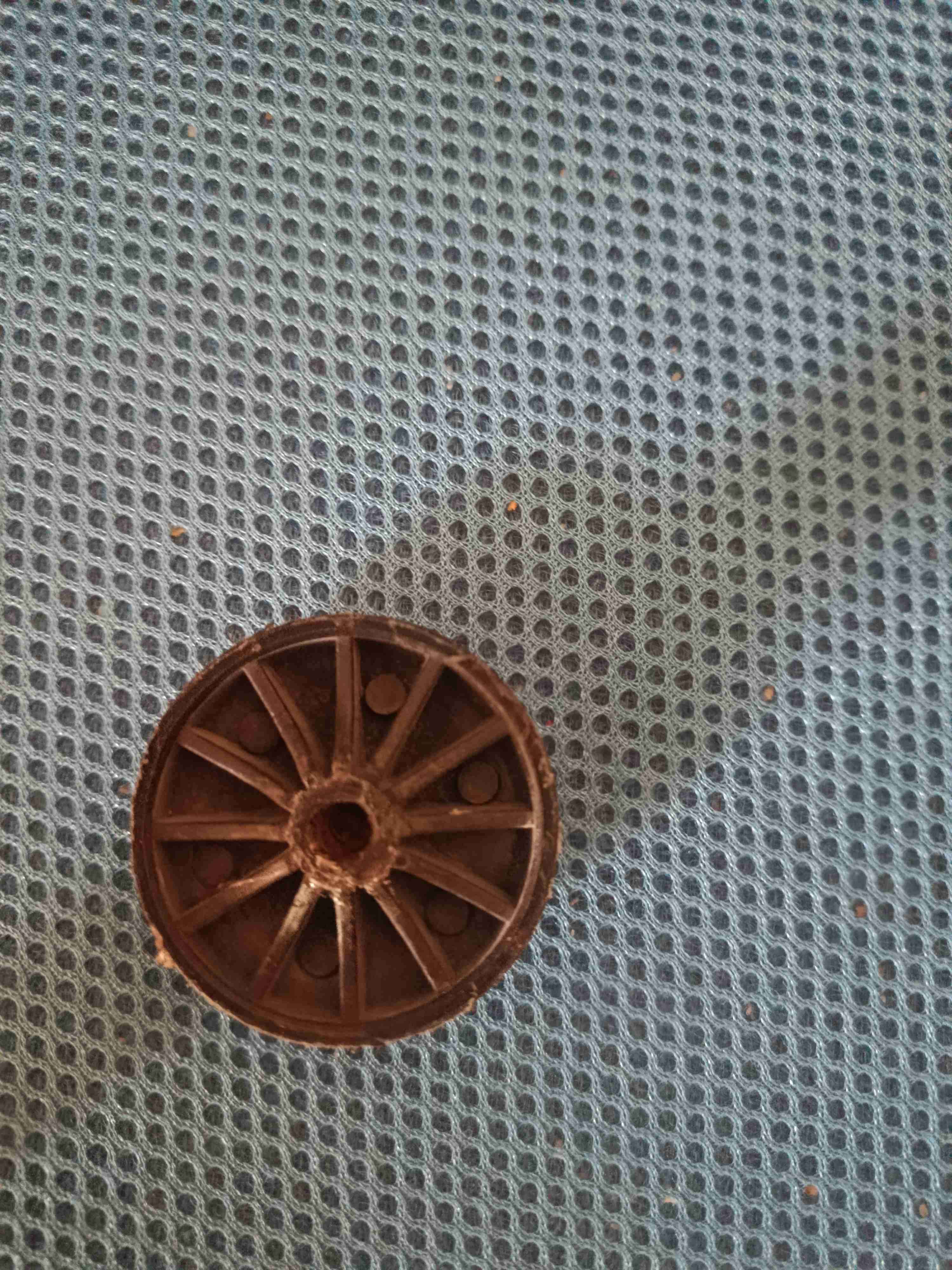 Silla de oficina azul con ruedas - miniatura 5