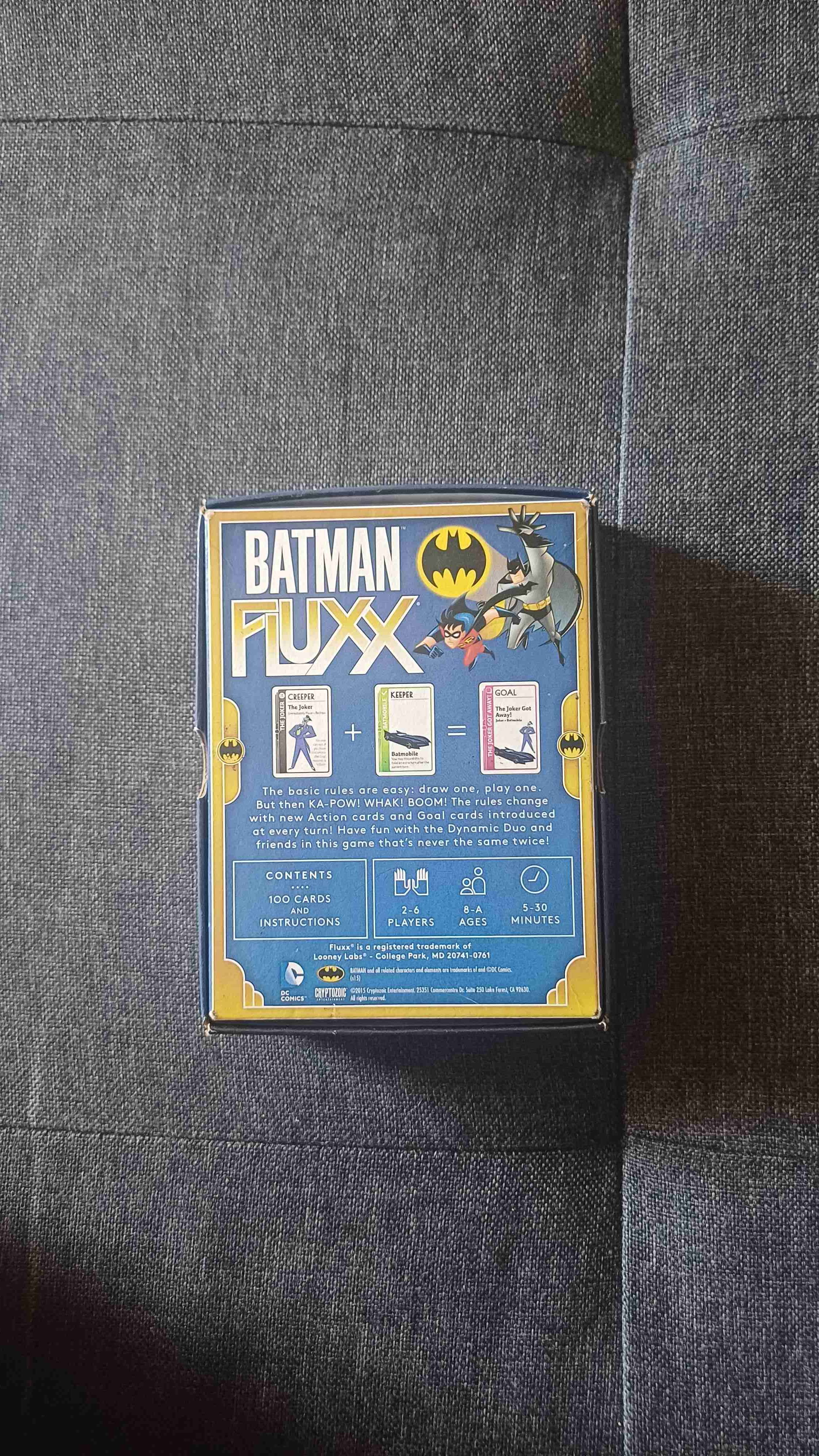 Juego de cartas Batman Fluxx - miniatura 2