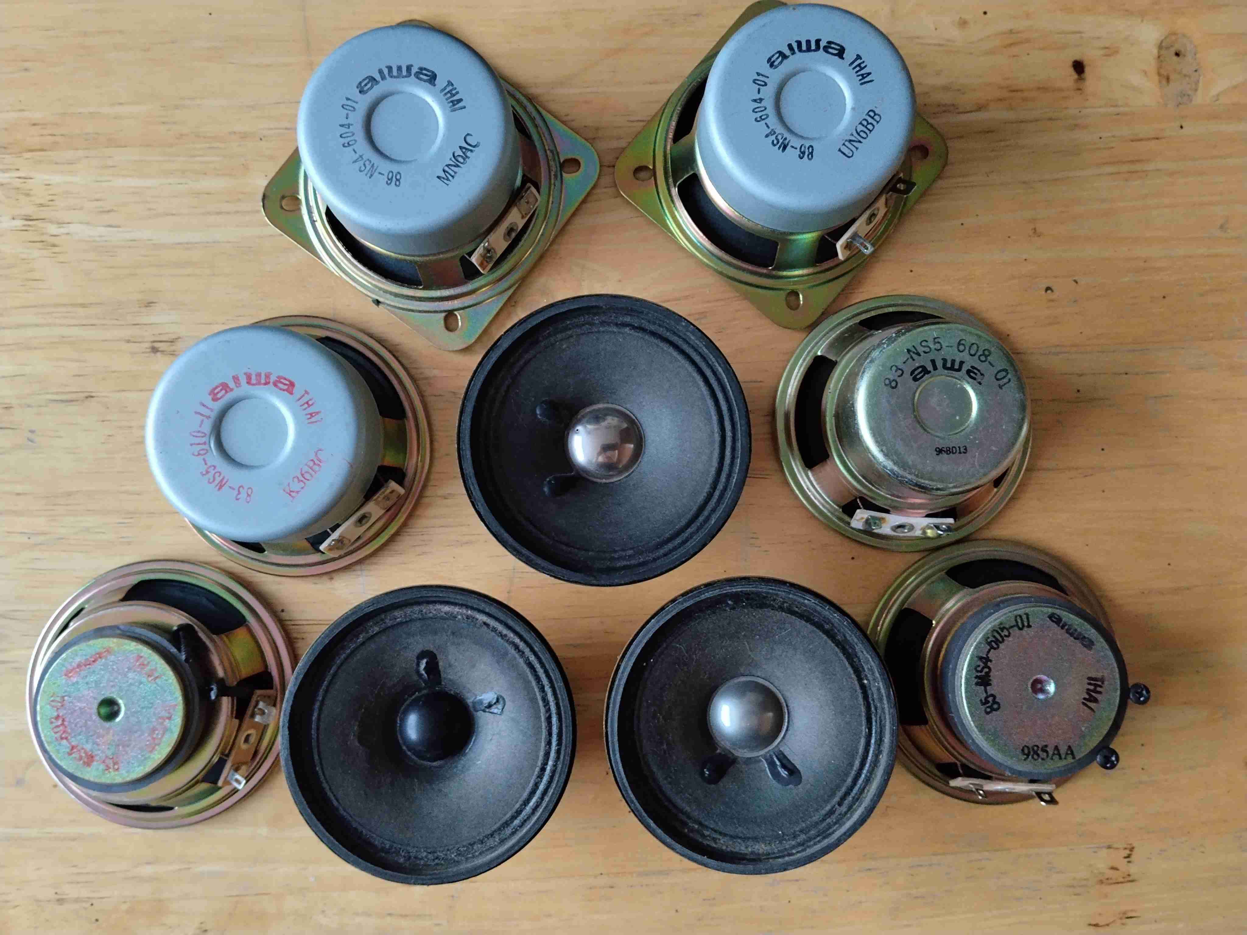 Conjunto de parlantes aiwa, 3 pulgadas - miniatura 2