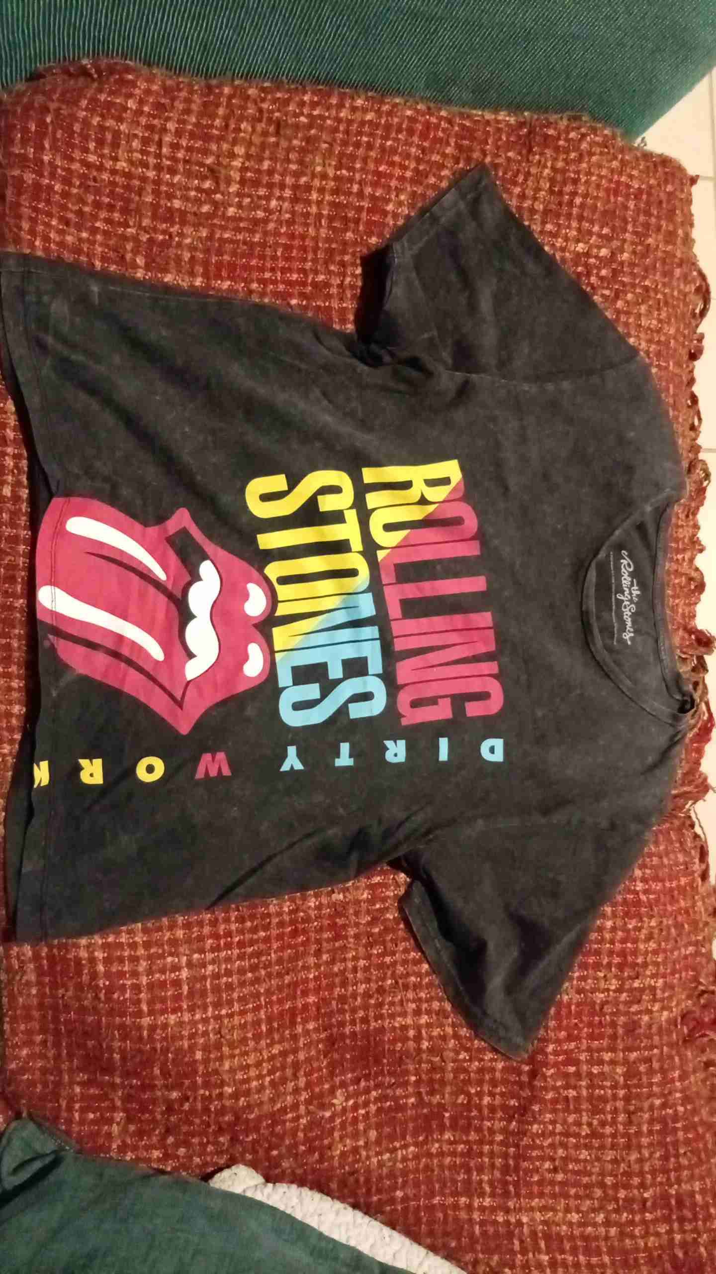 Polera Rolling Stones negra