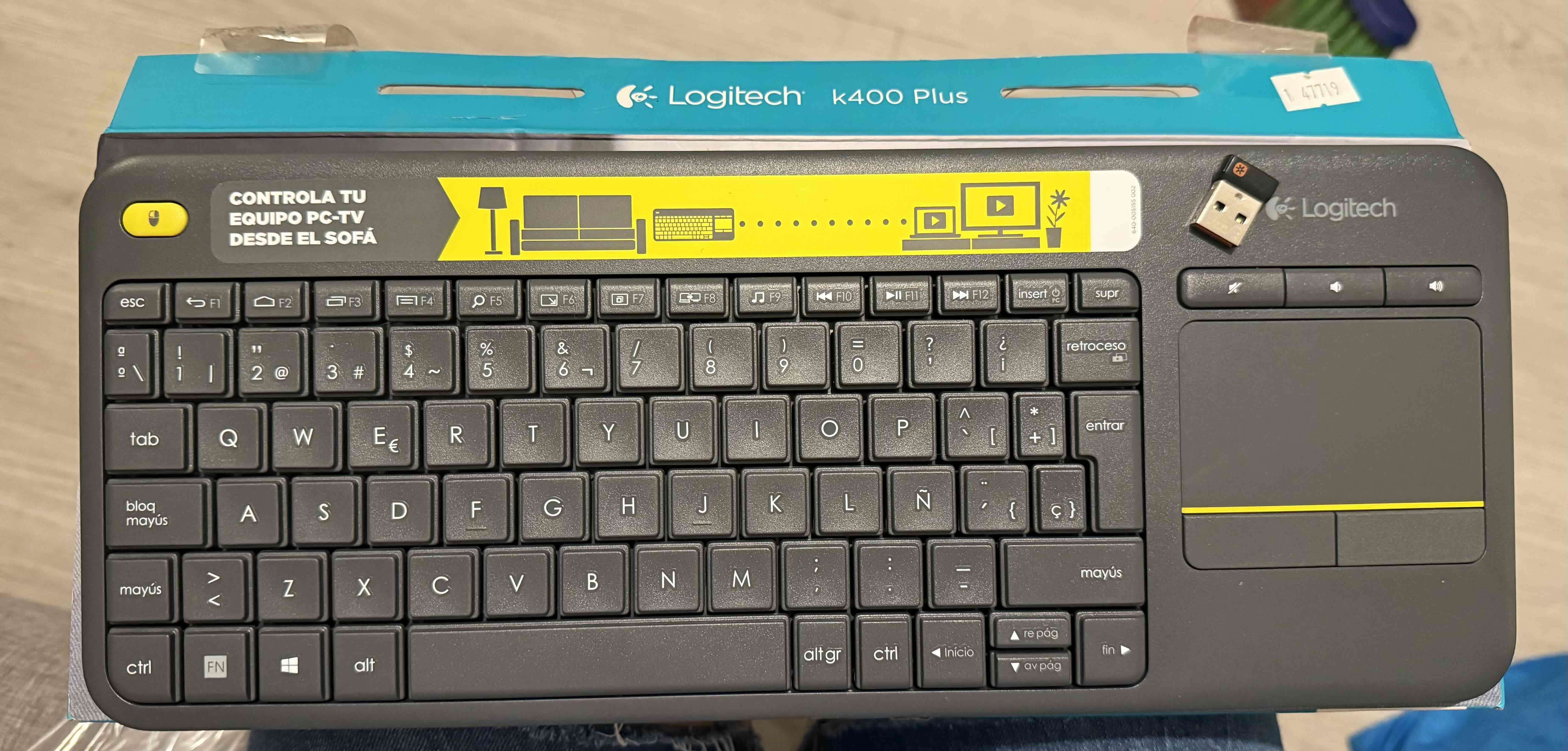Teclado inalámbrico Logitech K400 Plus