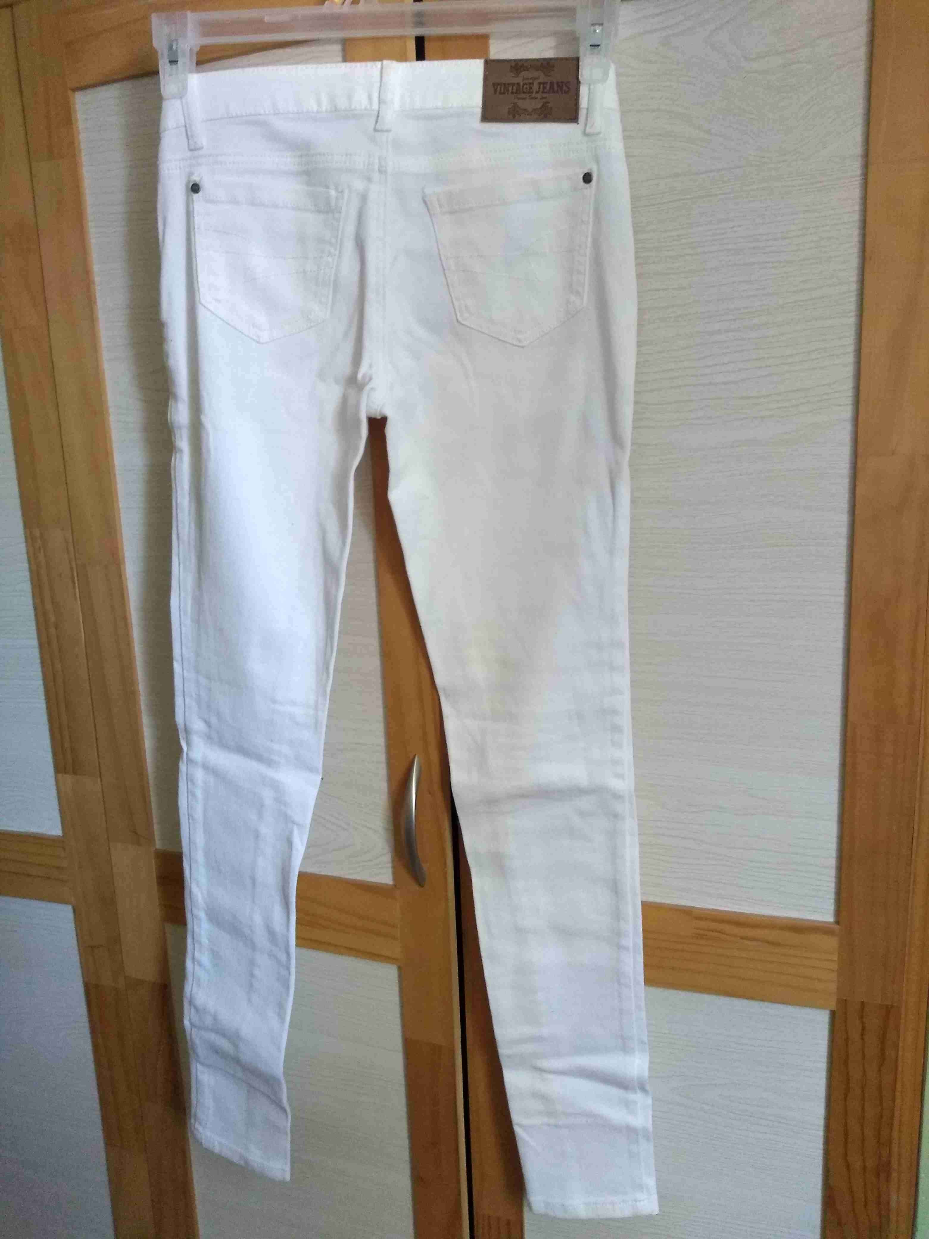 Jeans blancos mujer talla 36 - miniatura 2