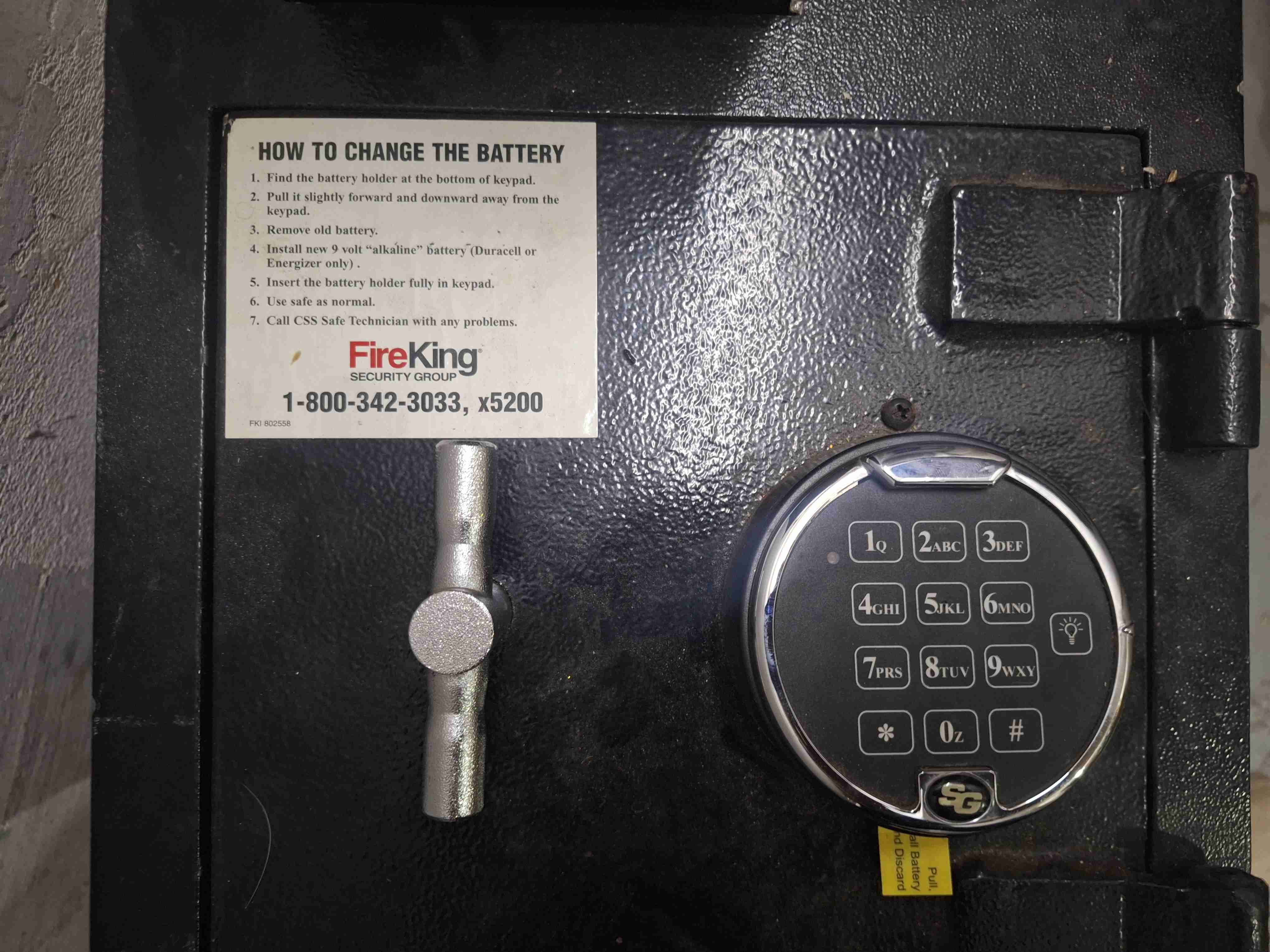 Caja fuerte de seguridad negra - miniatura 6