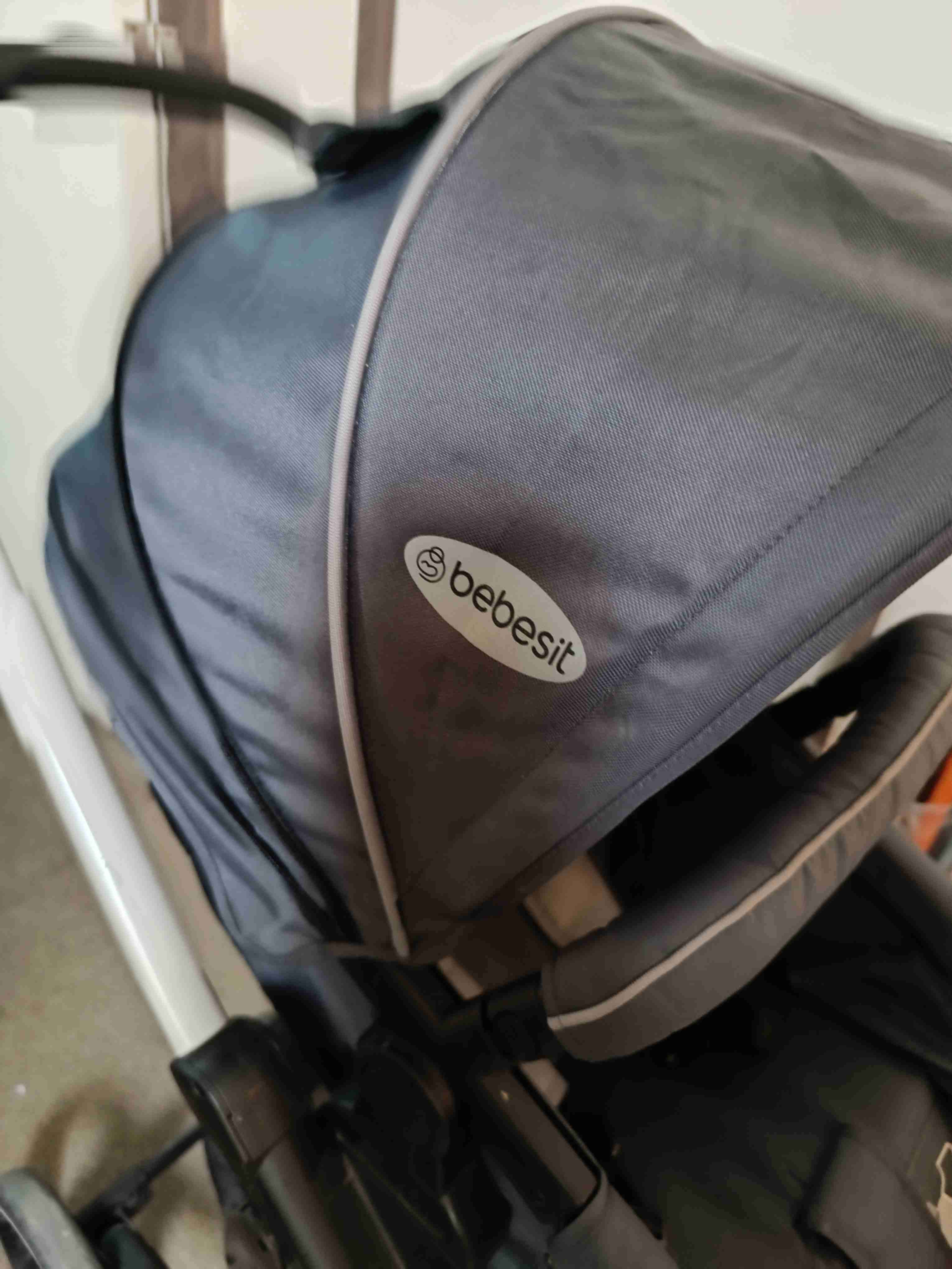 Coche de bebé gris Bebesit - 3