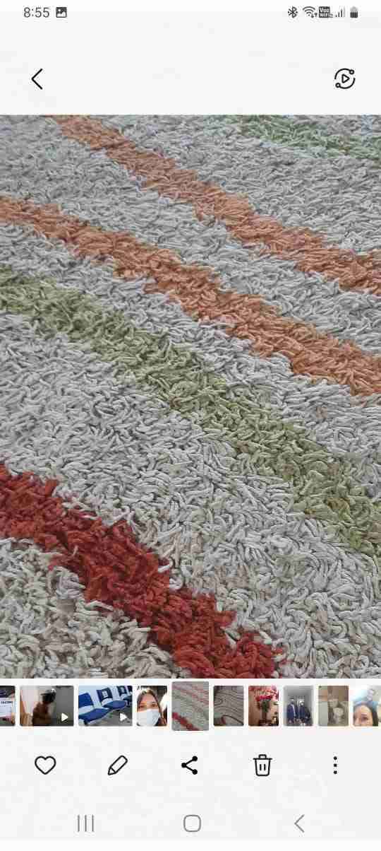 Alfombra multicolor de lana