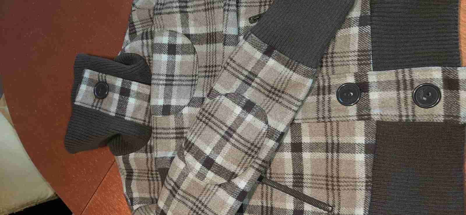 Chaqueta a cuadros marrón - miniatura 4