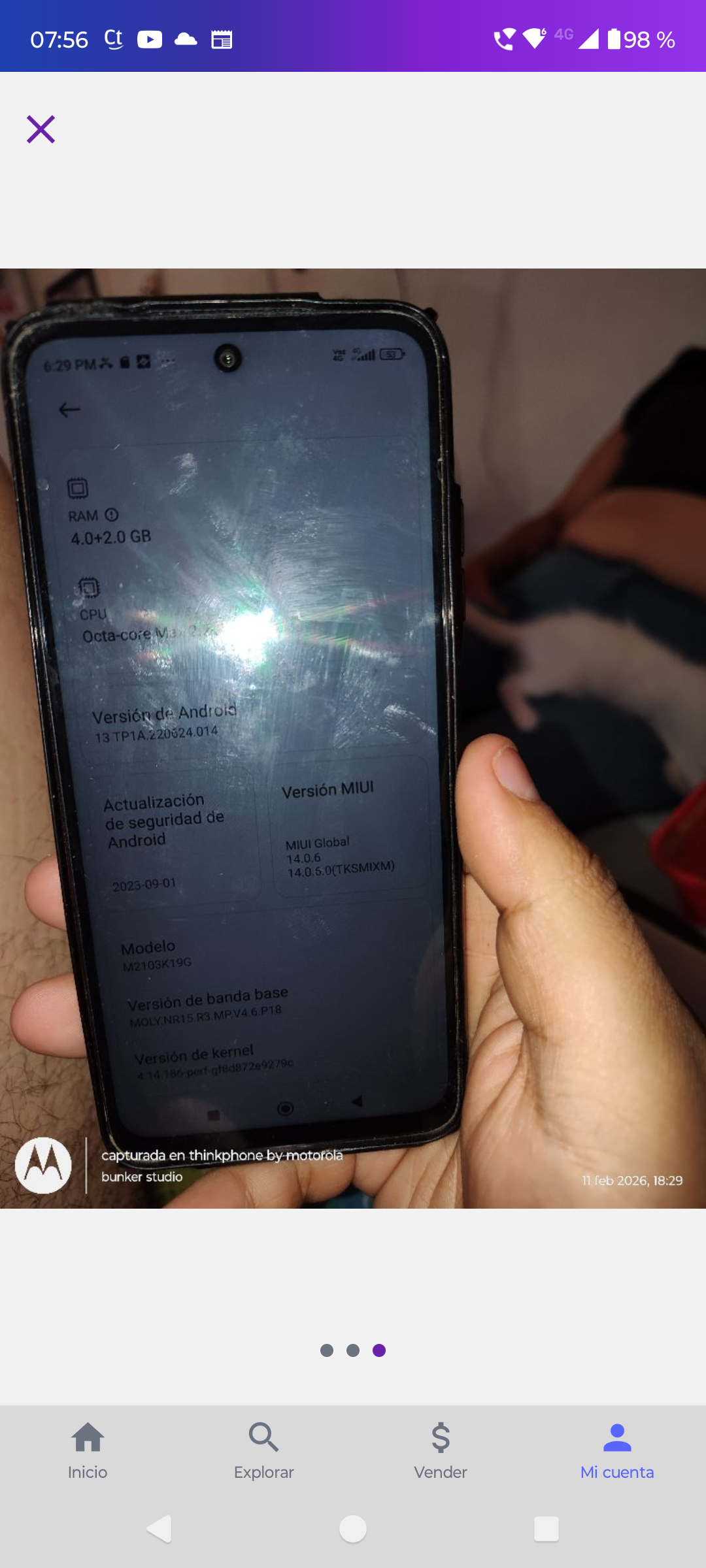 Teléfono Xiaomi redmi note 10 5g - miniatura 2