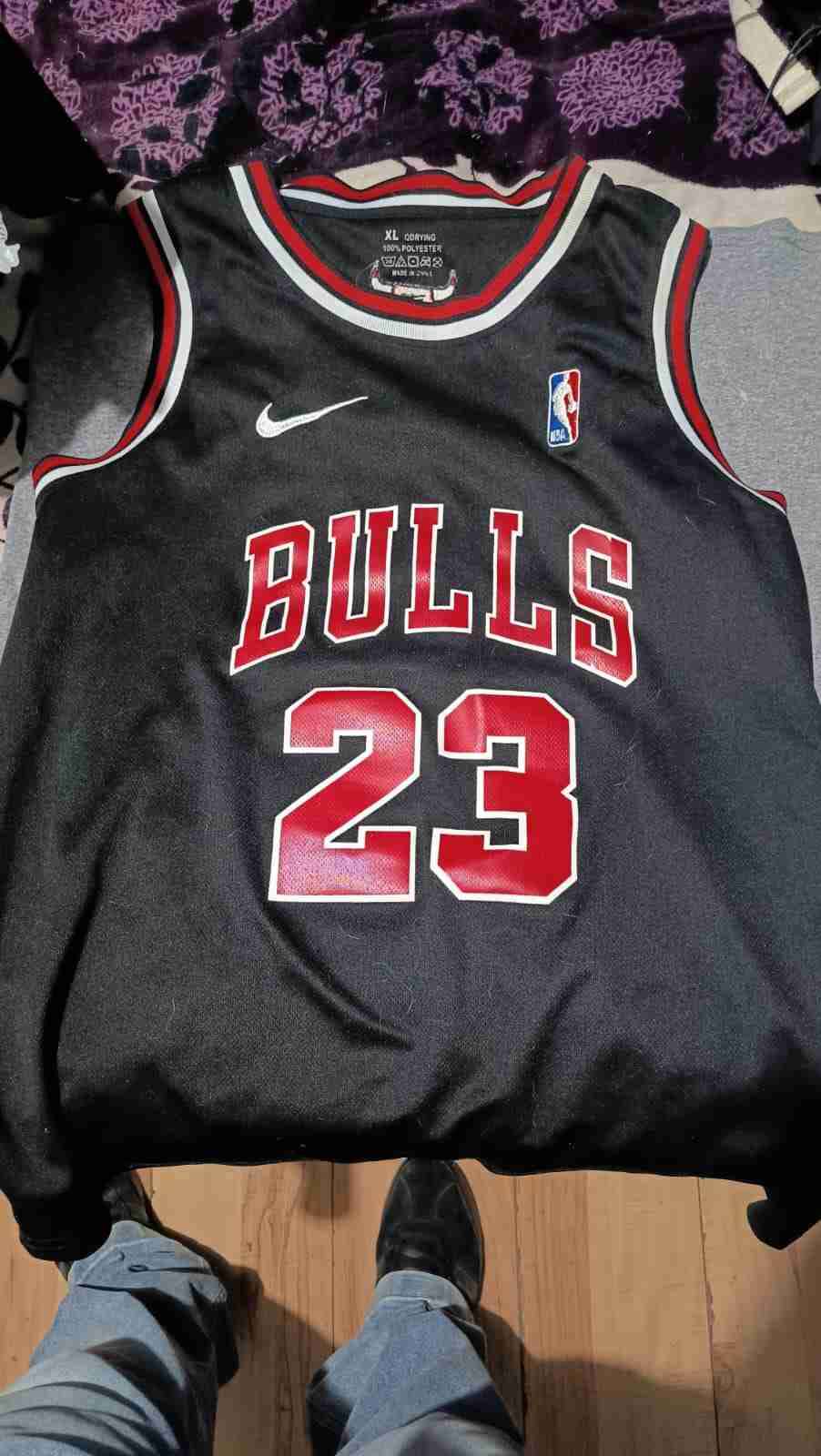 Camiseta NBA Bulls negra - miniatura 3