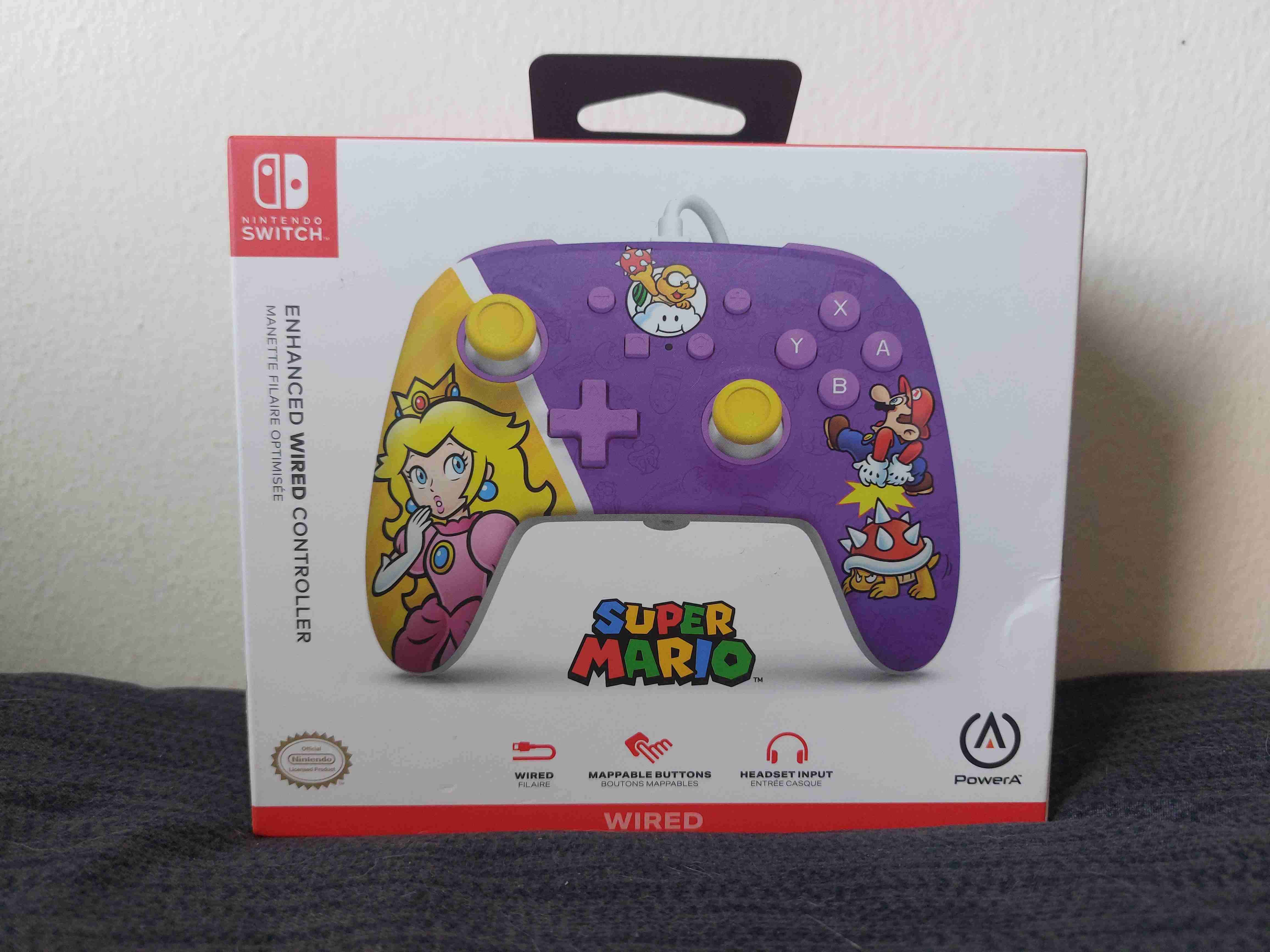 Control cableado Nintendo Switch Super Mario