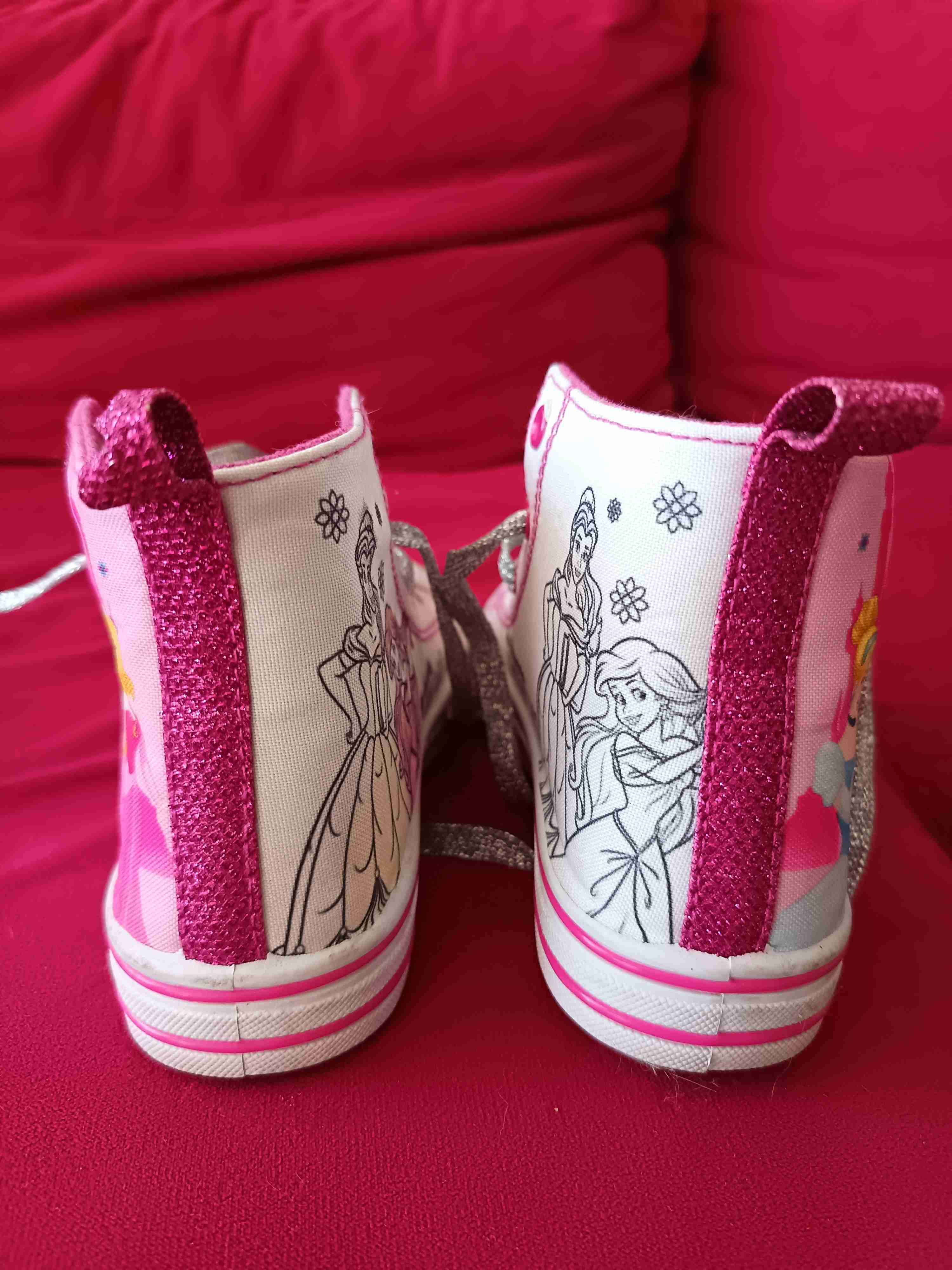 Zapatillas altas rosadas para niñas - miniatura 5