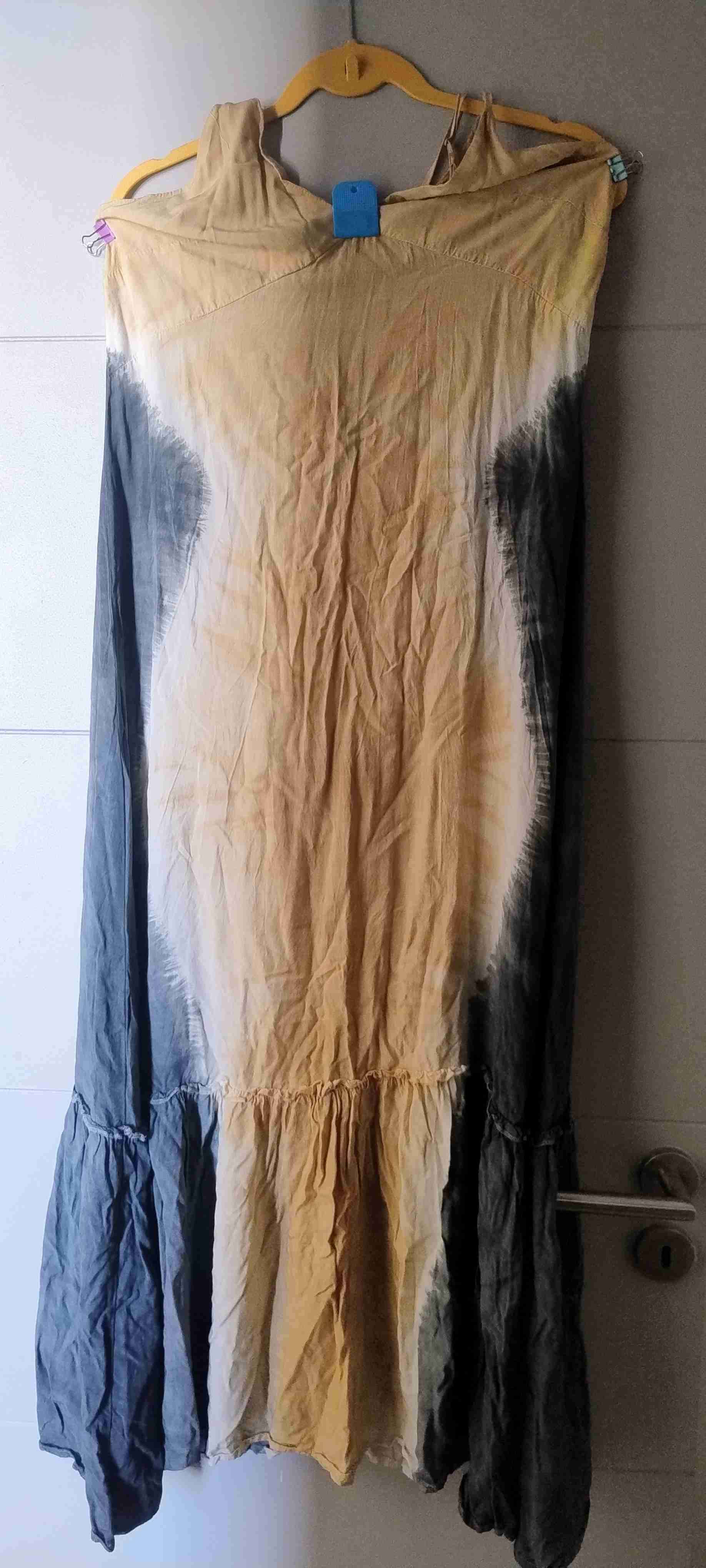 Vestido largo tie-dye