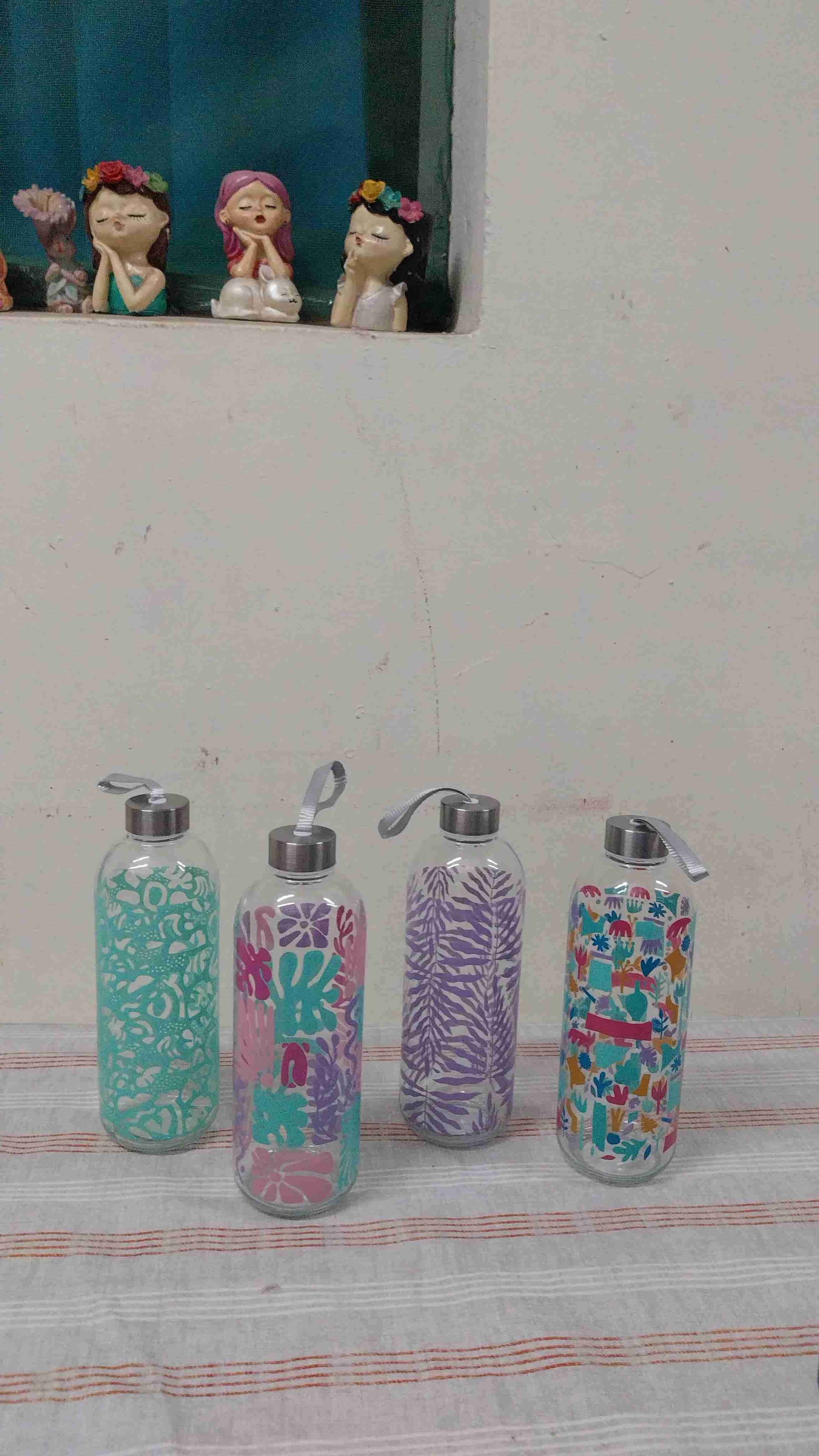 Botellas térmicas de vidrio coloridas