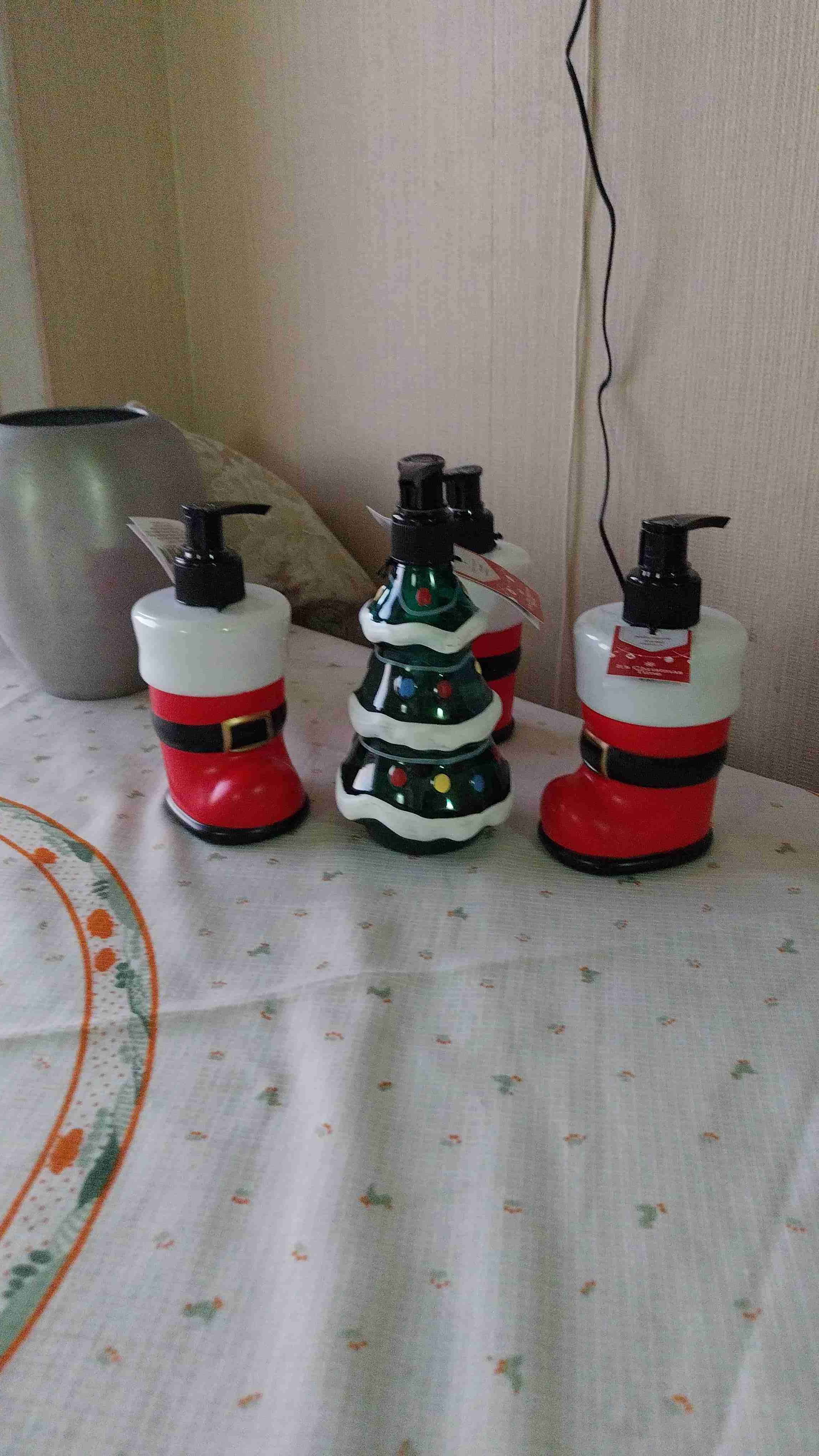 Dispensador de jabón navideño