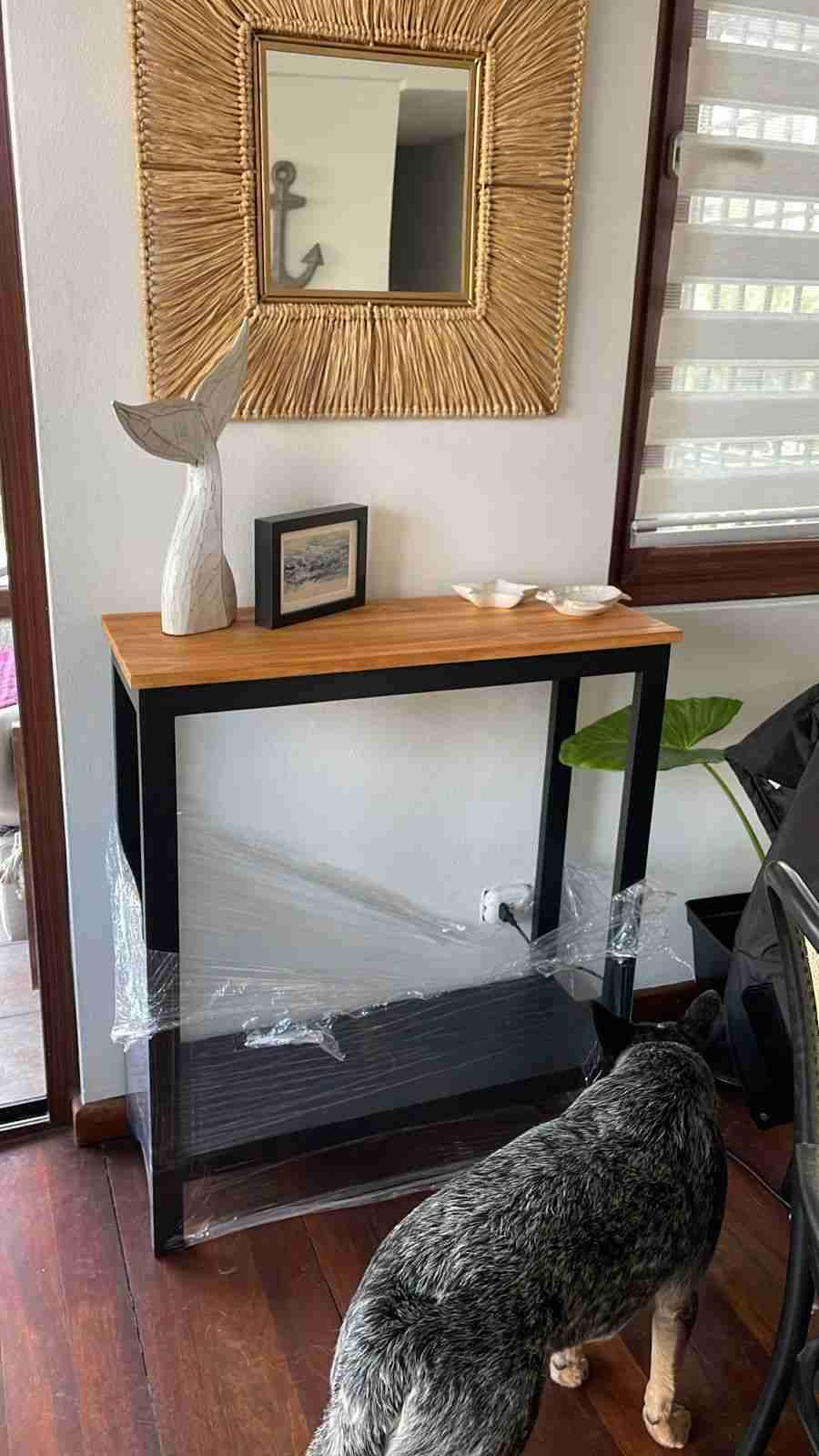 Mesa de Arrimo de Madera Natural - miniatura 5