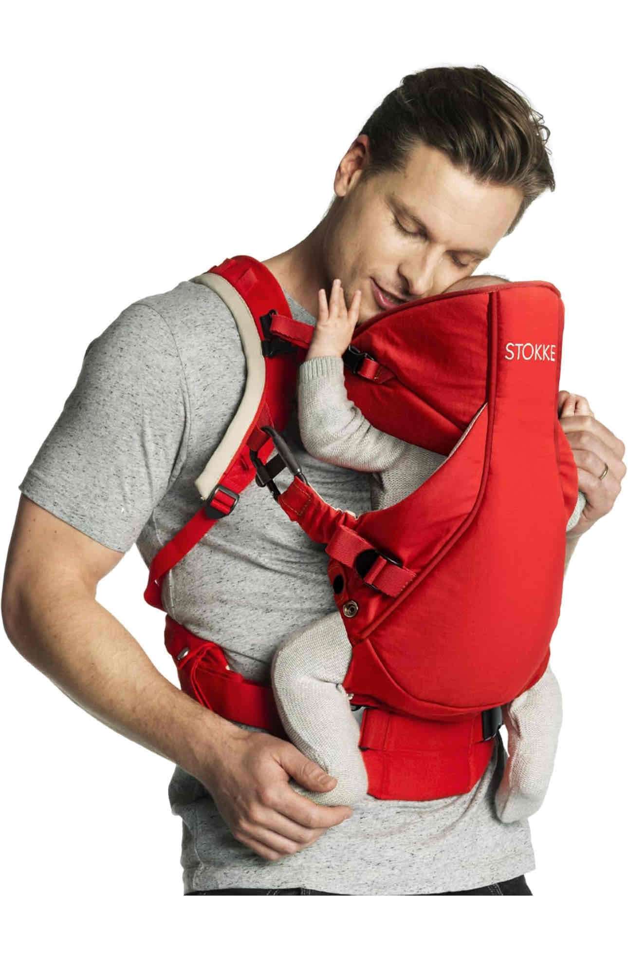 Mochila portabebés Stokke azul - miniatura 6