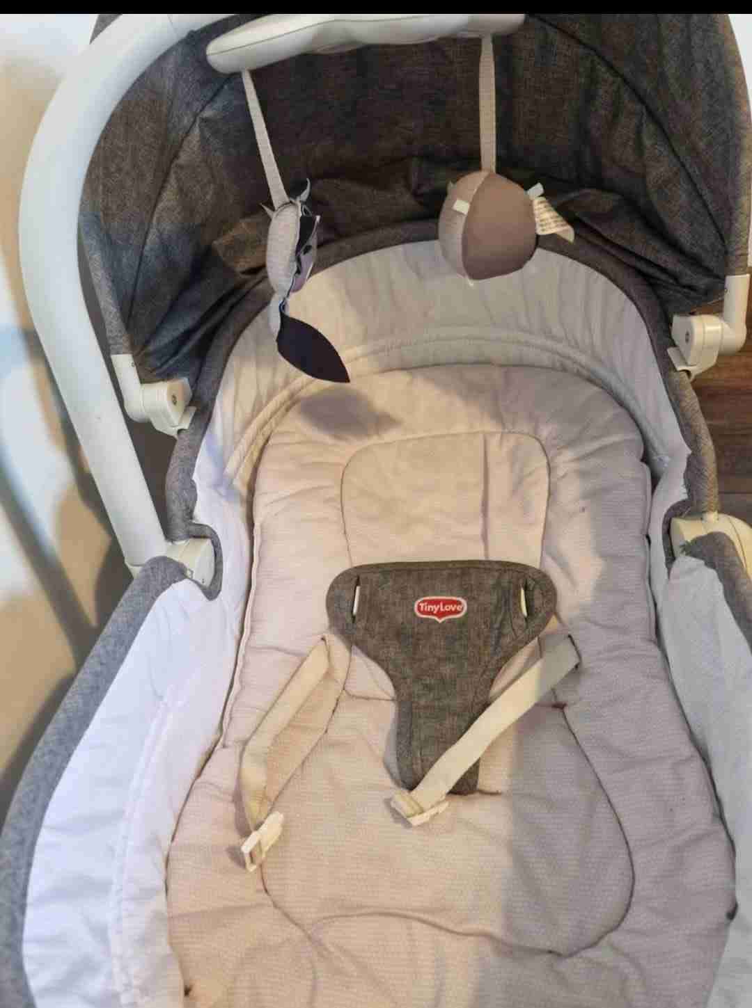 Cuna mesedora gris - miniatura 3