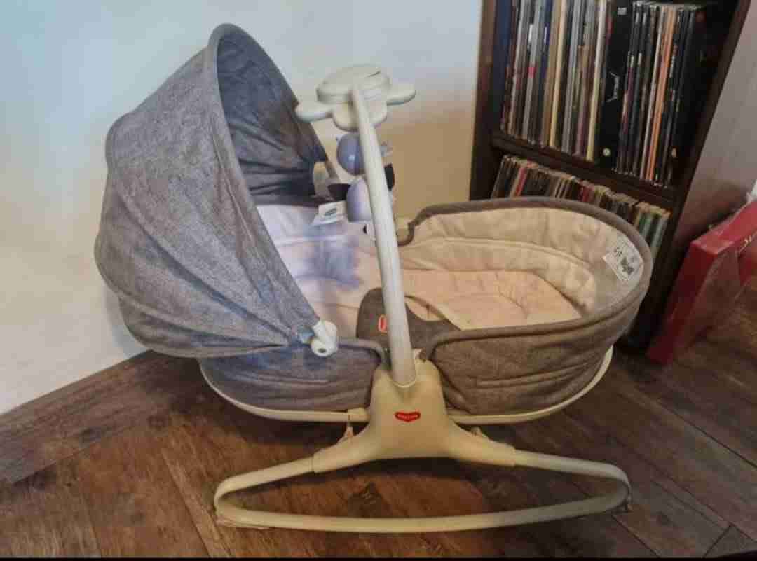 Cuna mesedora gris - miniatura 5