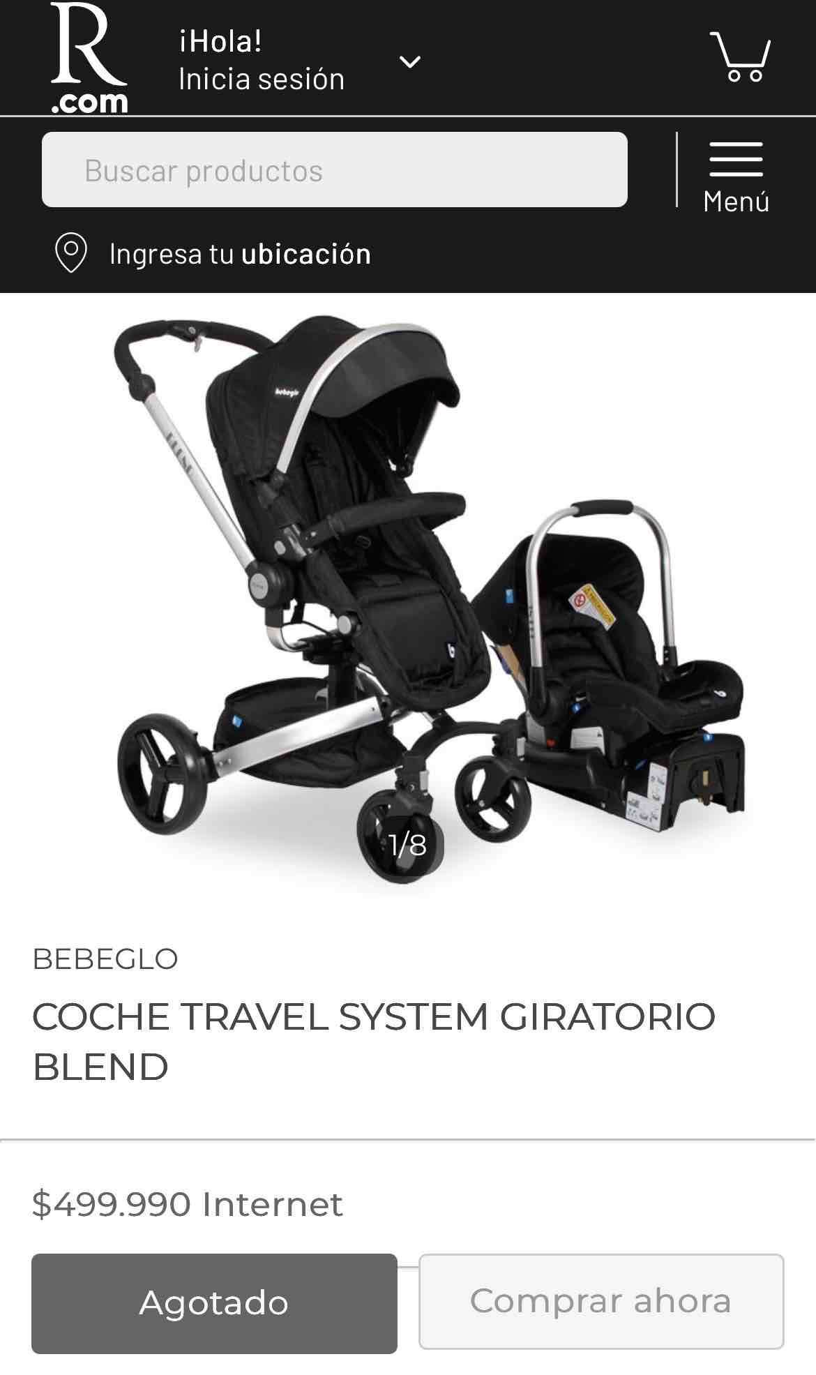 Coche Travel System Giratorio