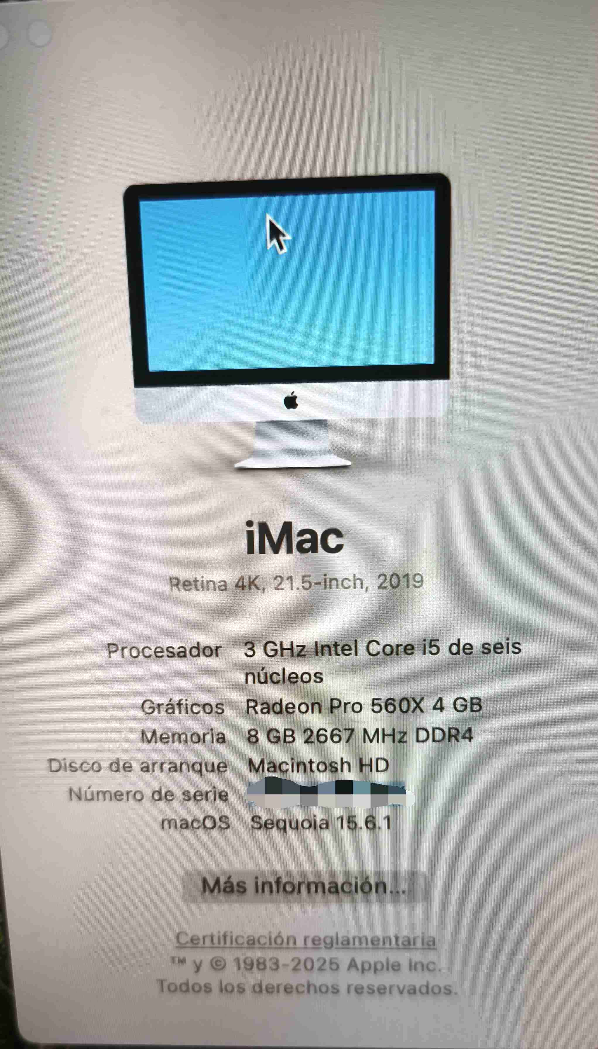 iMac Retina 4K 21.5-inch 2019