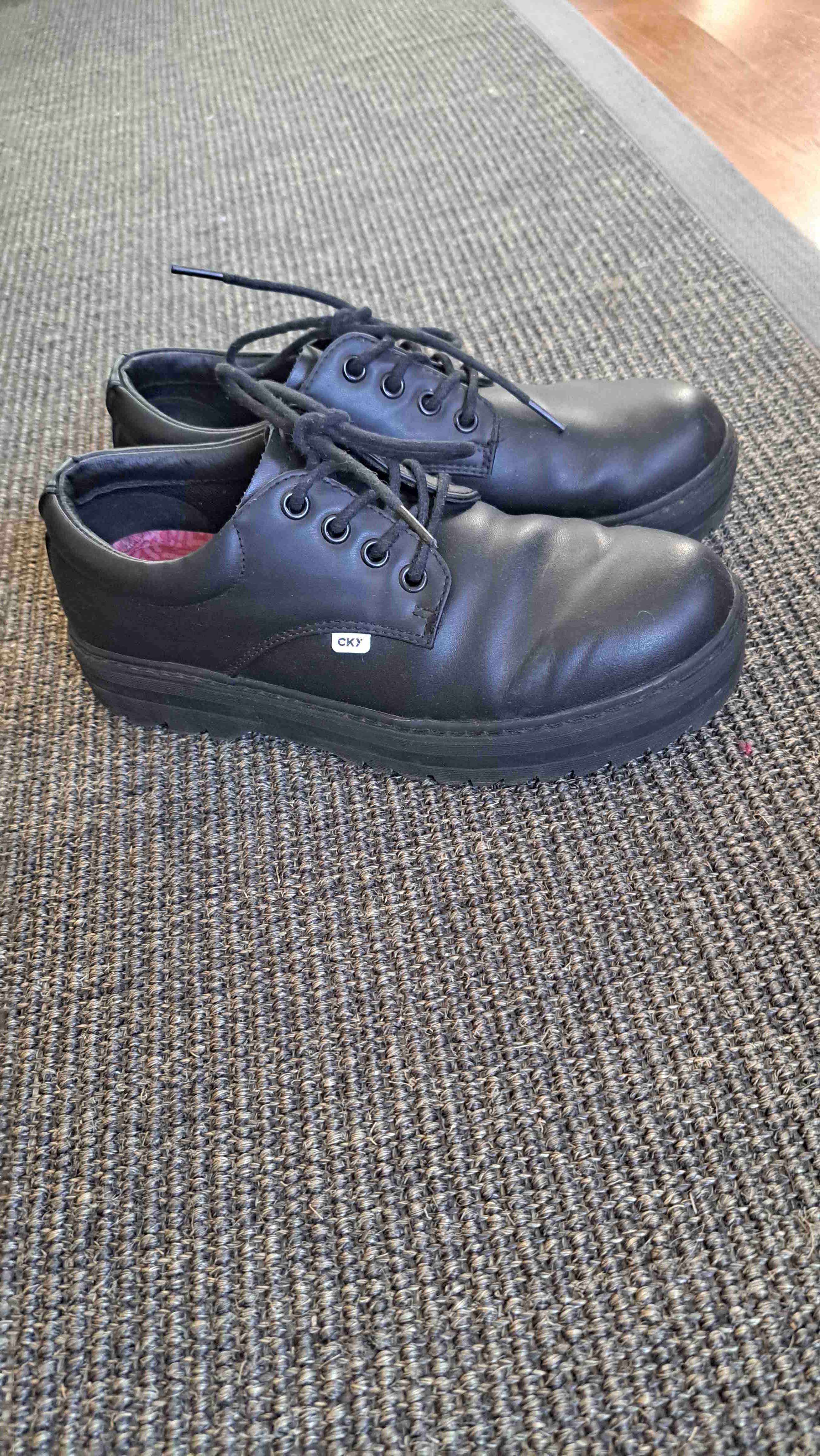 Zapatos de cuero negros n° 38