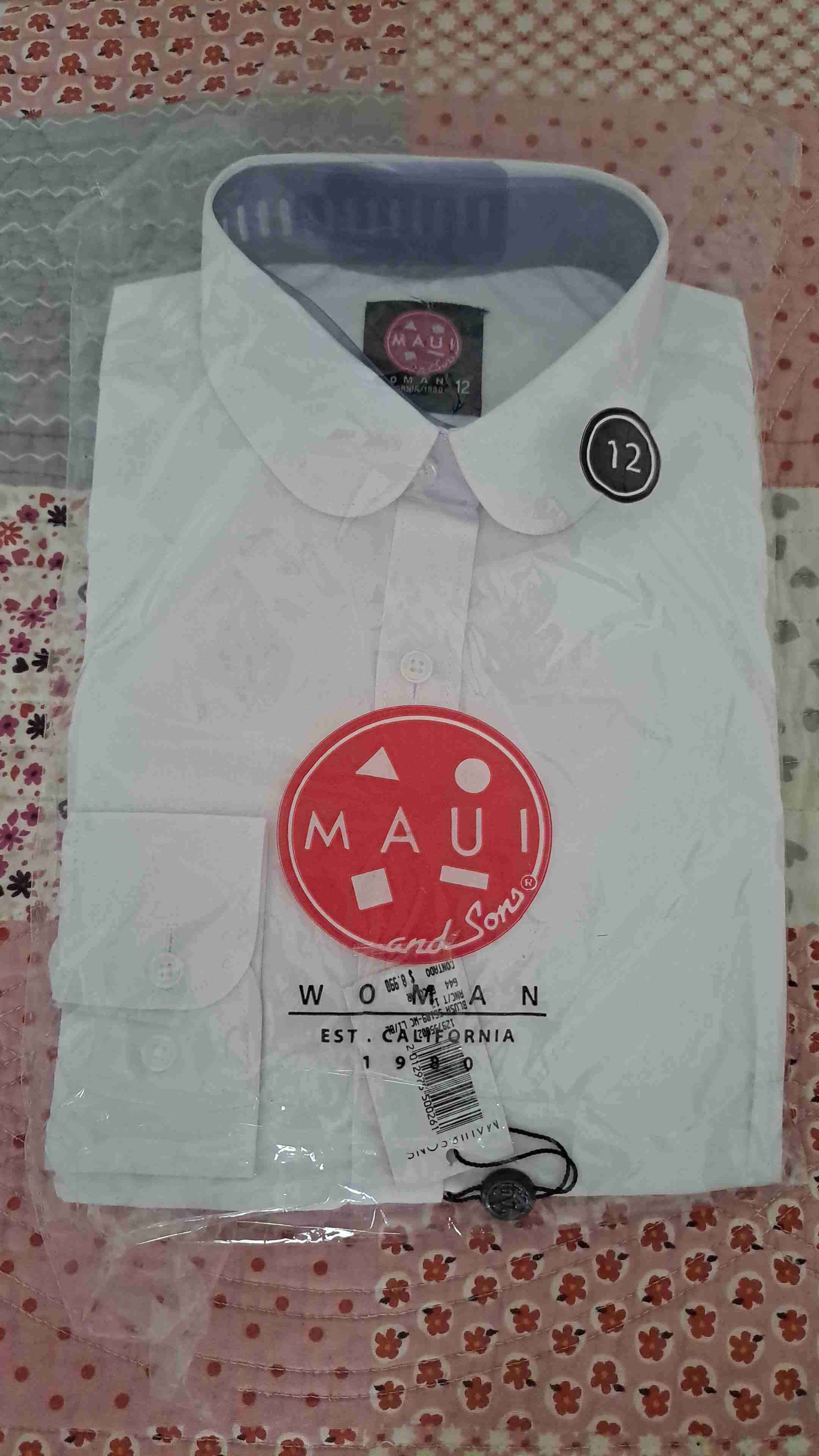 Camisa blanca Maui nueva talla 12