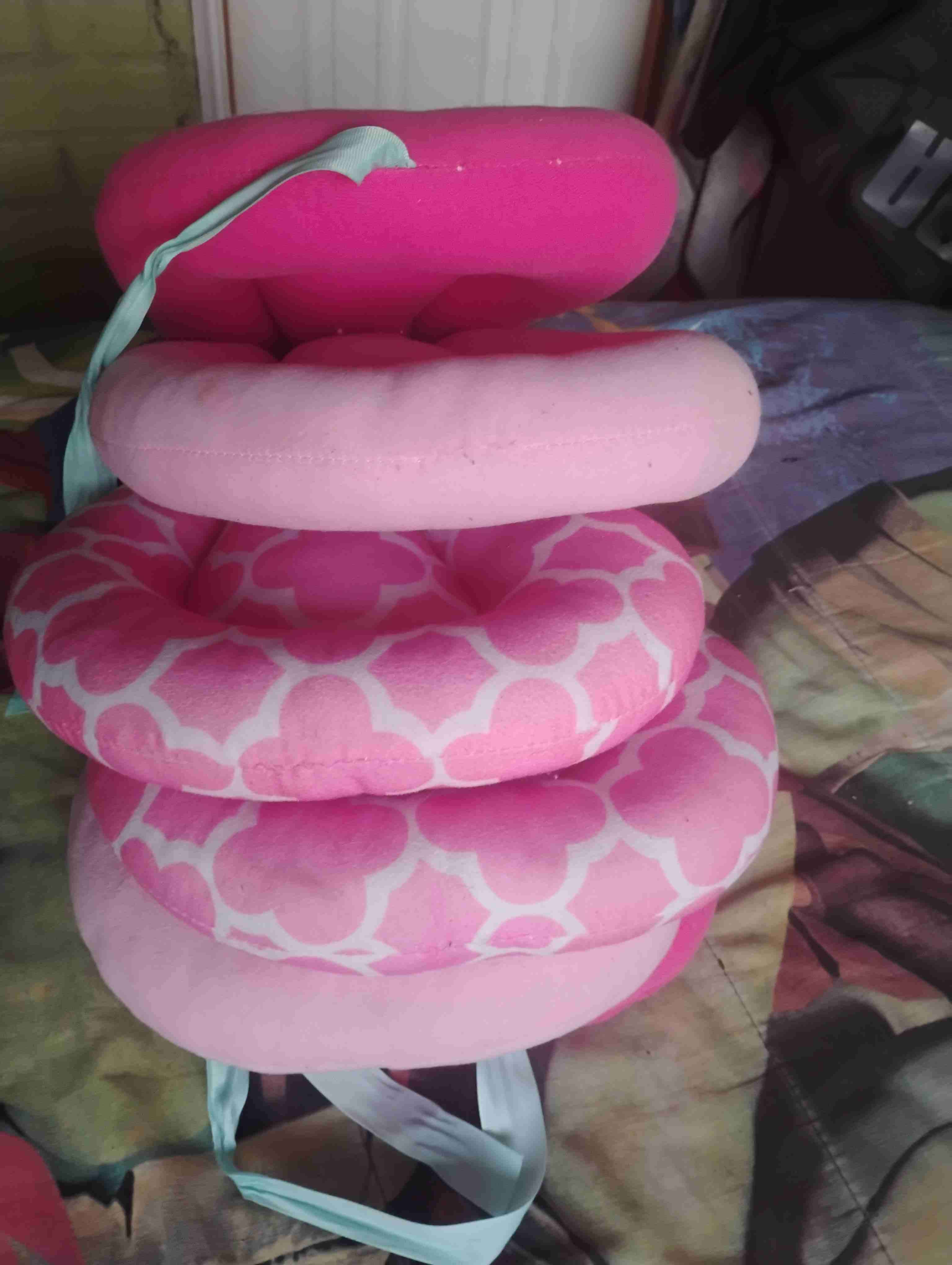 Cojín de lactancia para bebé rosa