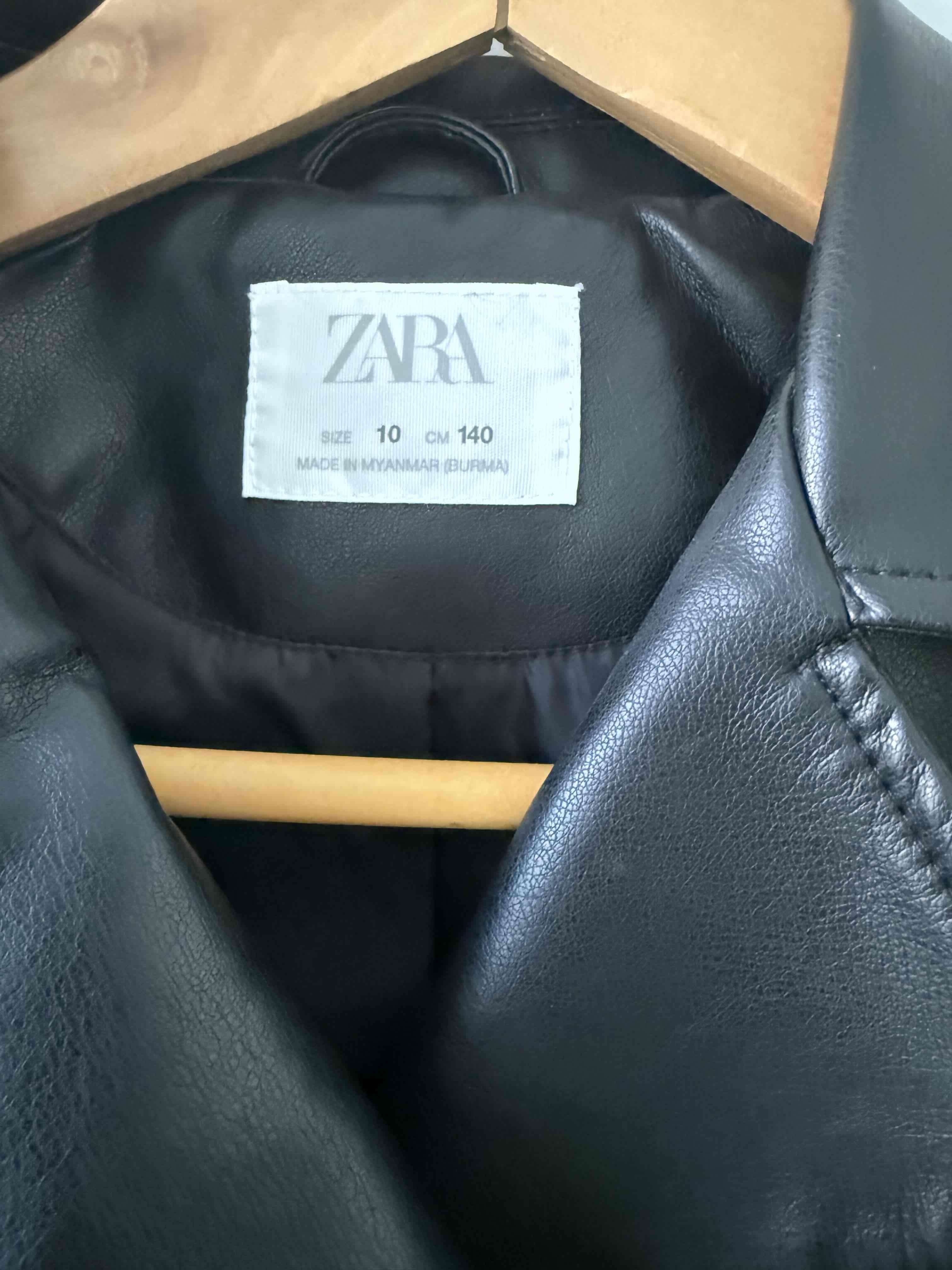 Chaqueta de cuero negra Zara niña - miniatura 2