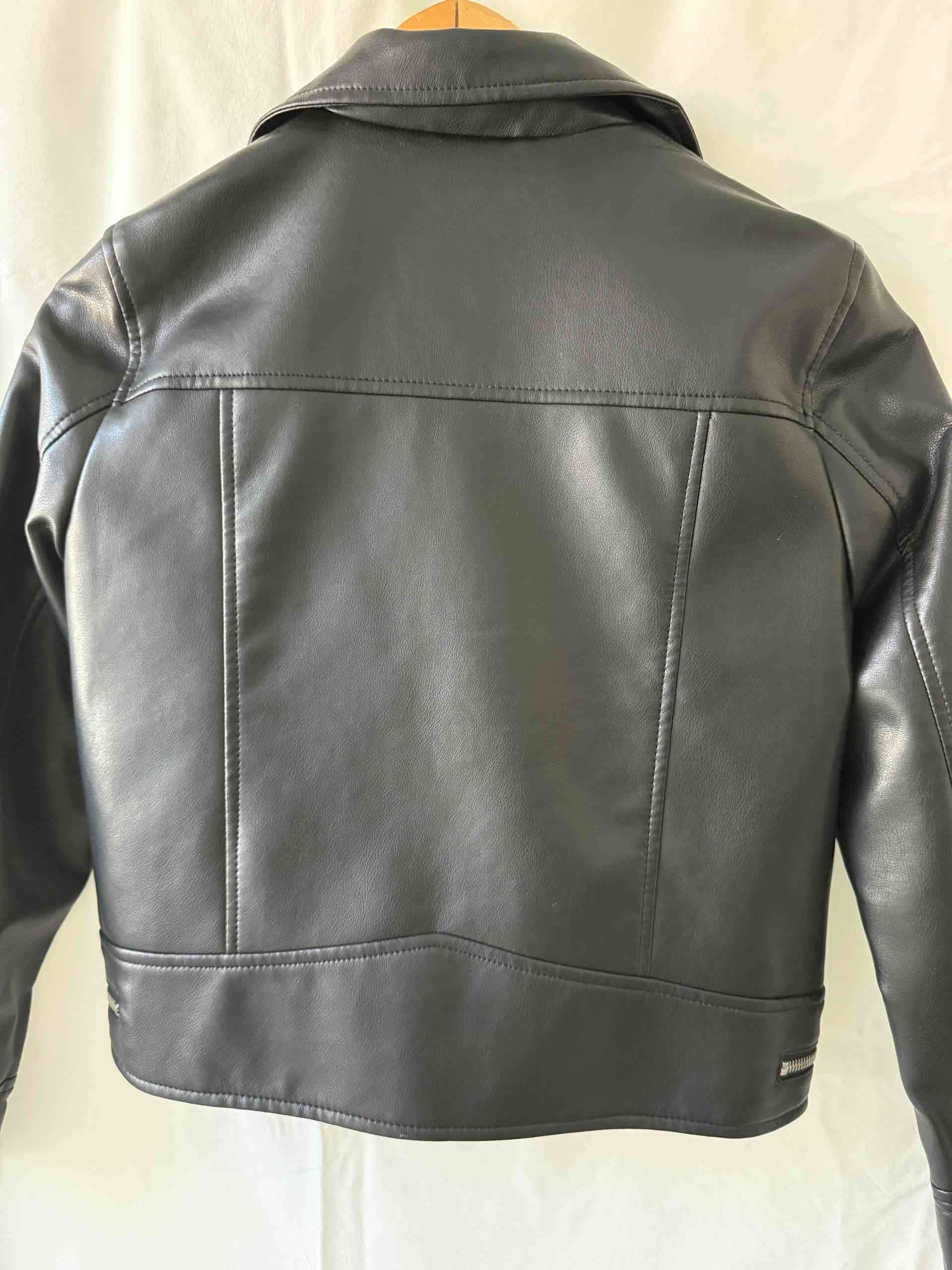 Chaqueta de cuero negra Zara niña - miniatura 3