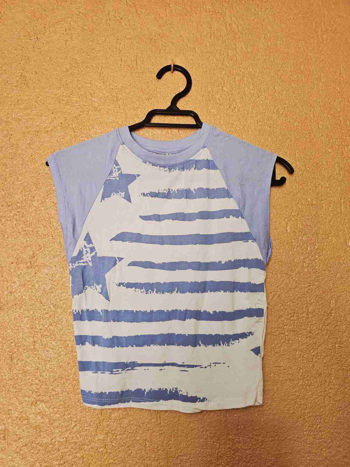 Polera sin mangas azul Sybilla