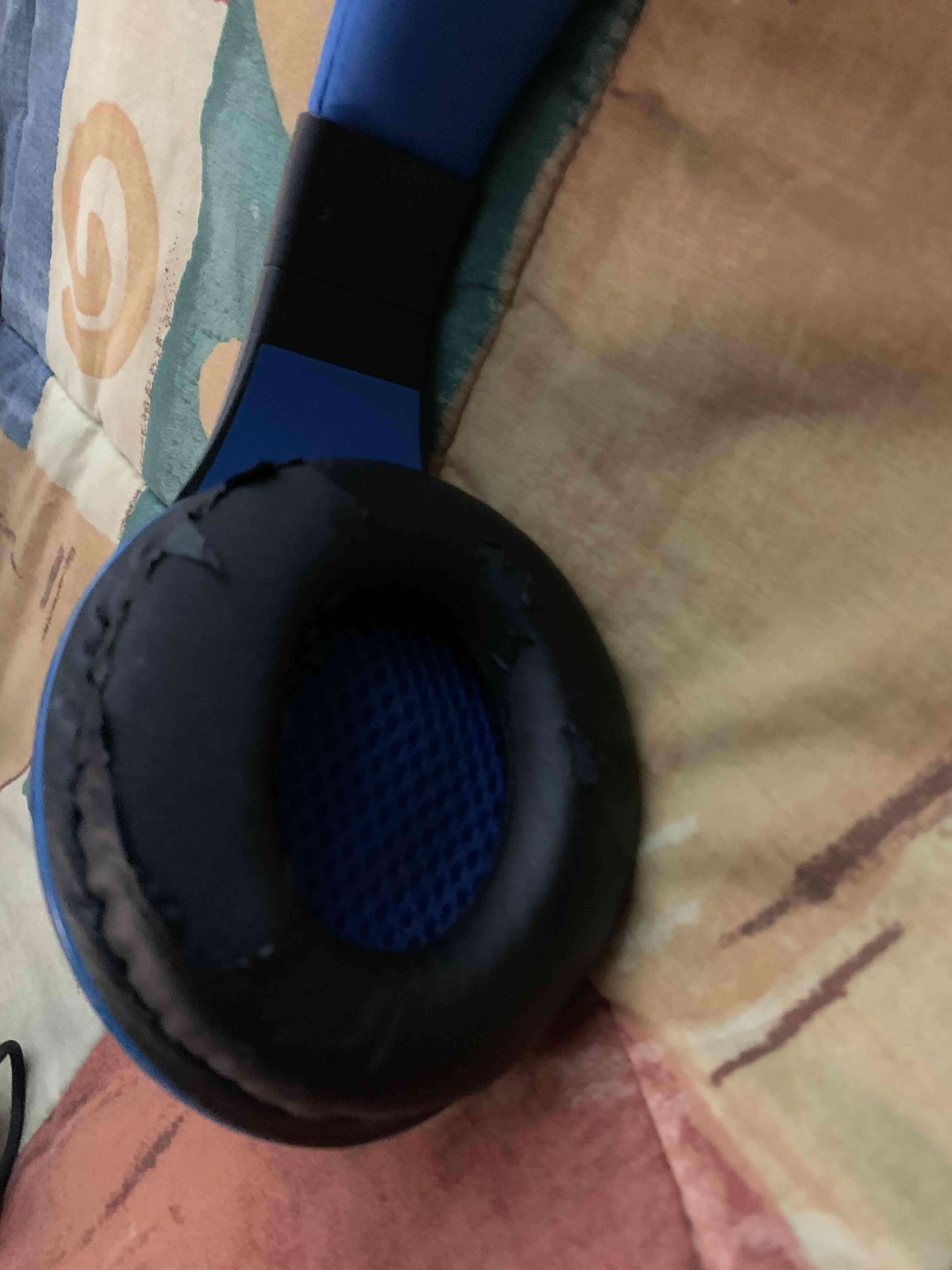 Auriculares con micrófono negro y azul - miniatura 3