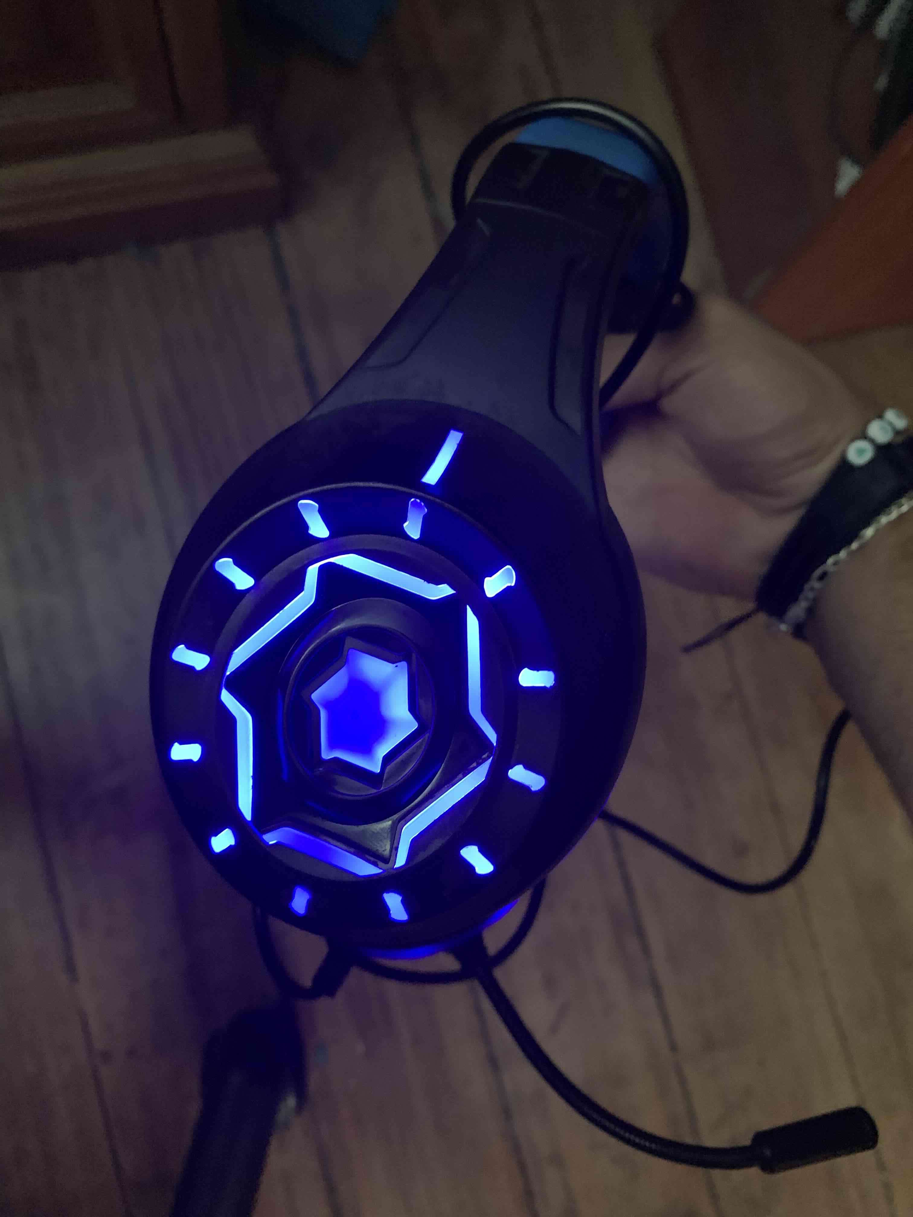 Auriculares con micrófono negro y azul - miniatura 5