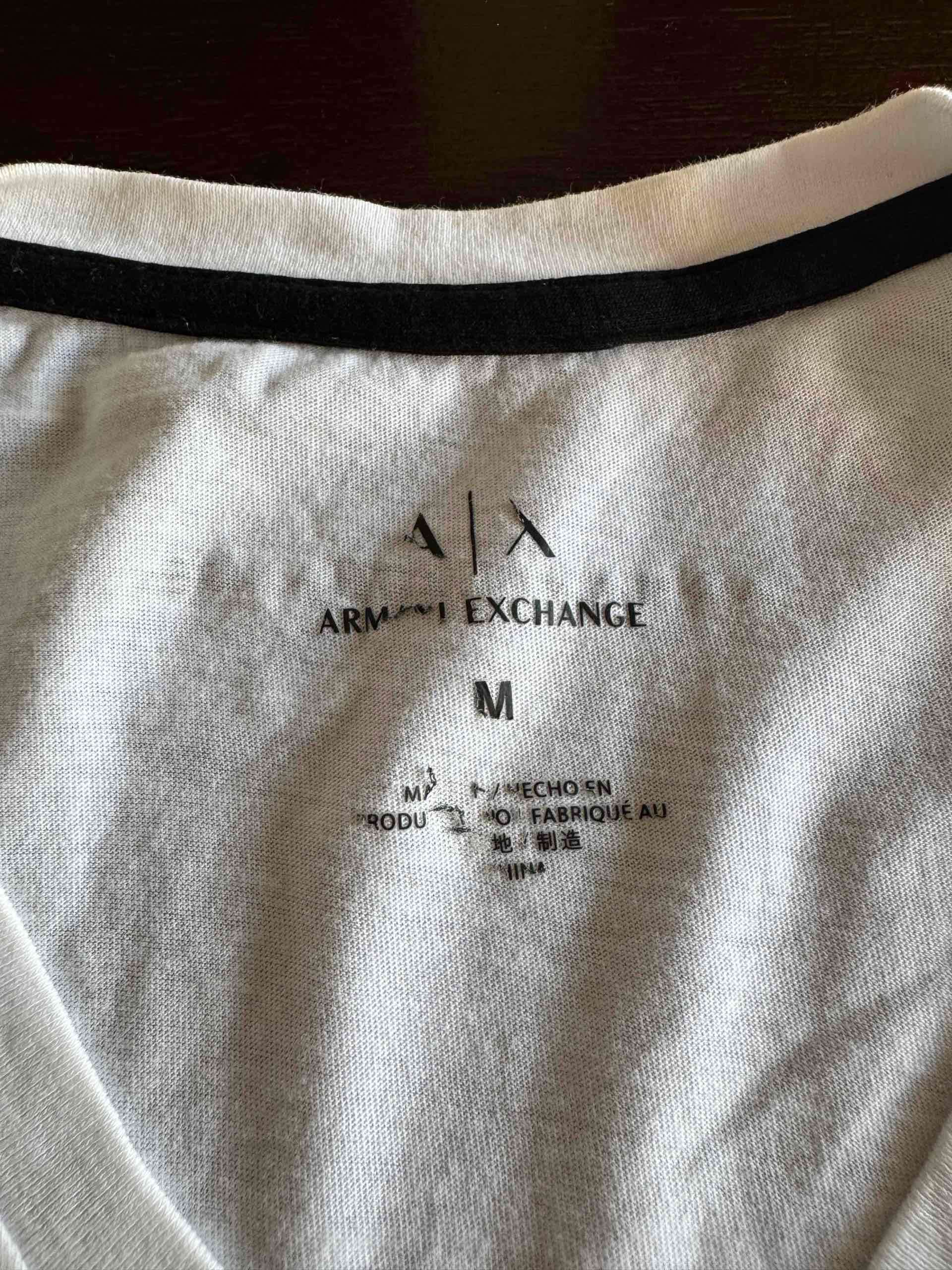 Polera Armani Exchange blanca - miniatura 2