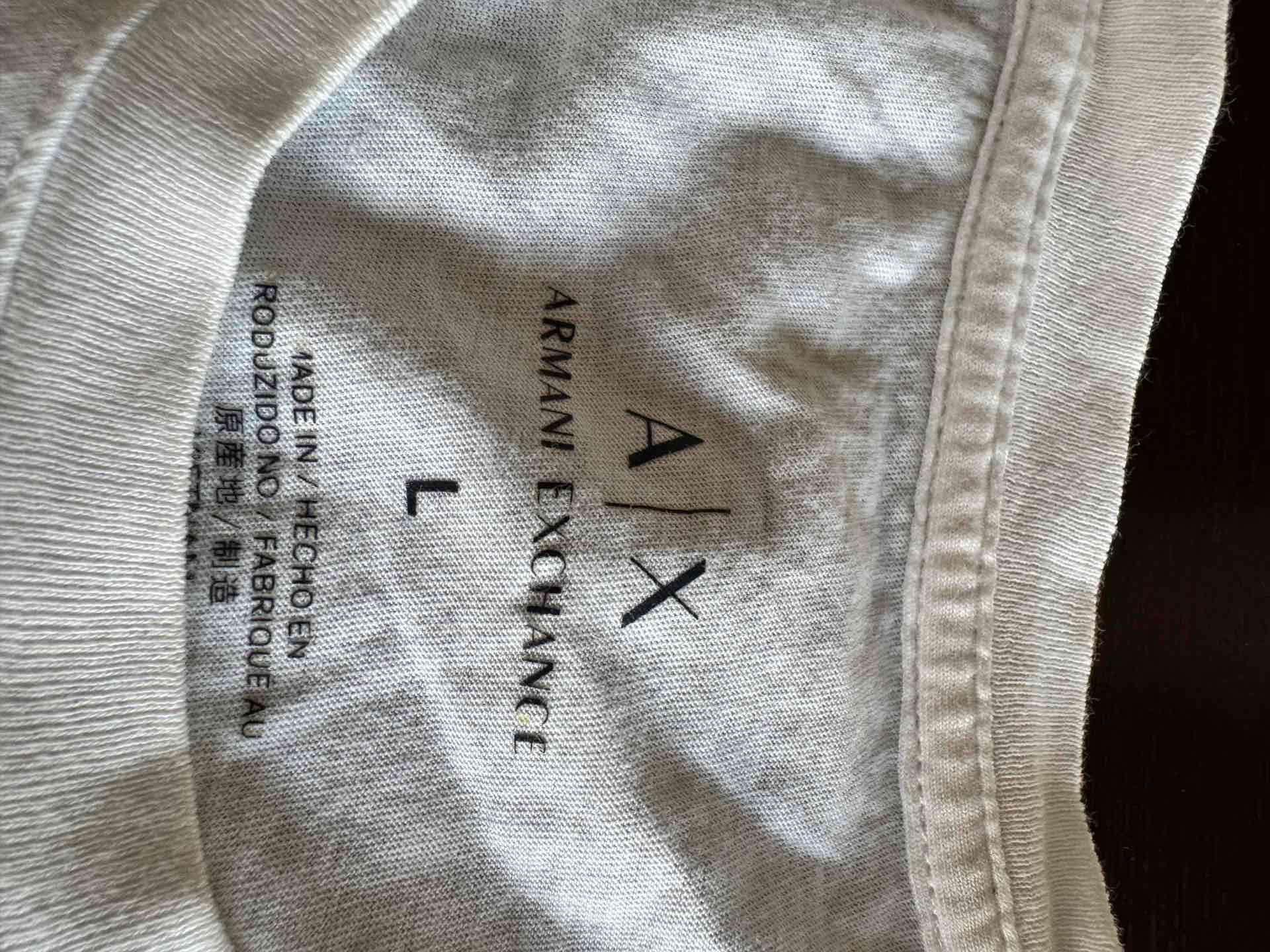 Polera blanca Armani Exchange - miniatura 2