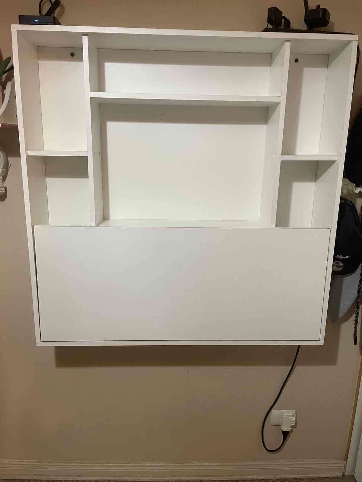 Escritorio plegable blanco - miniatura 2