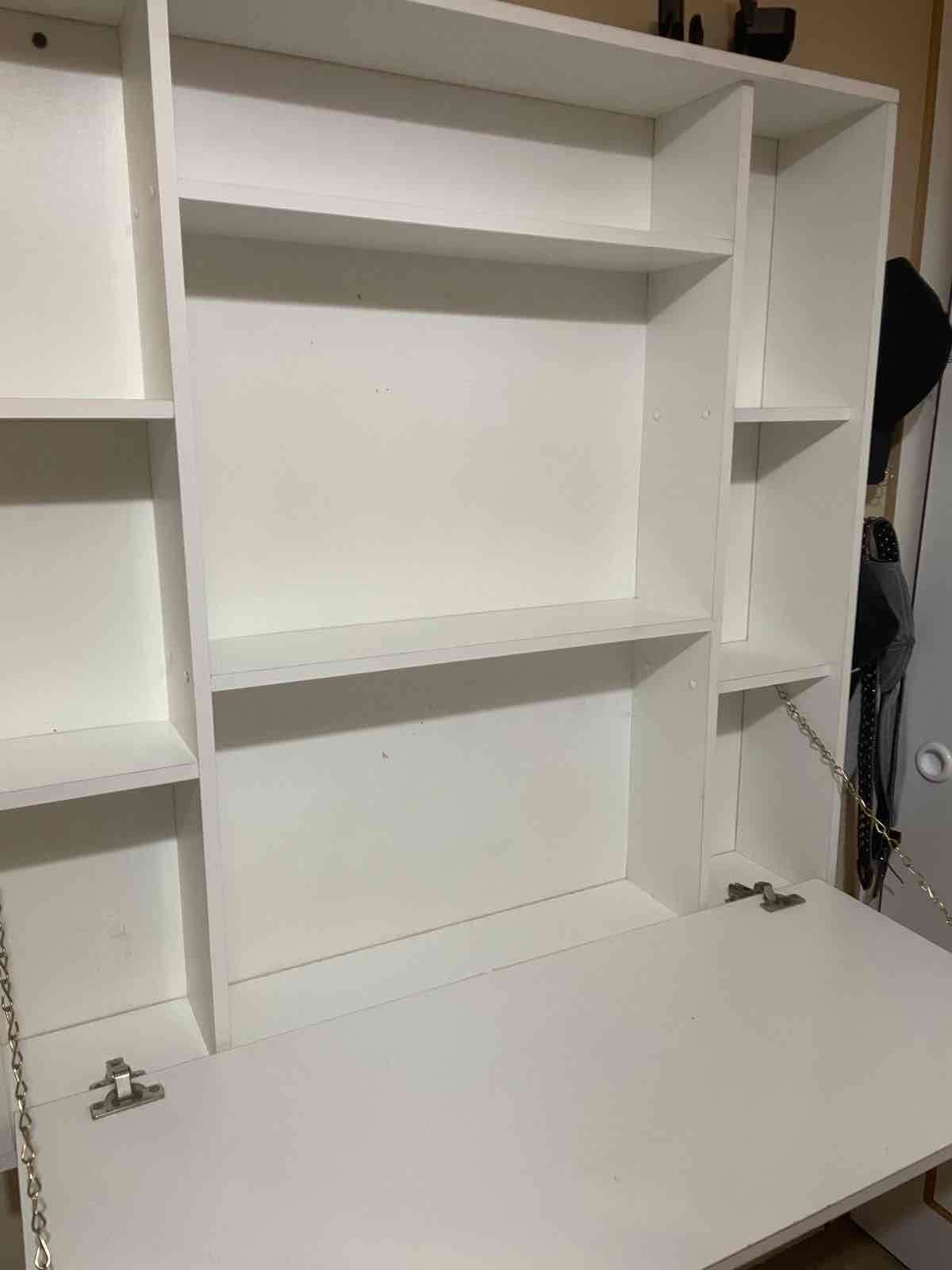 Escritorio plegable blanco - miniatura 3